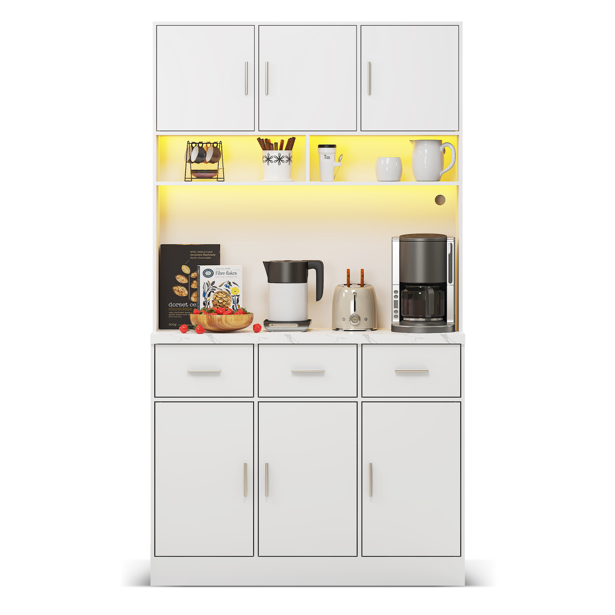 Buffet haut de cuisine Blanc, vue 2