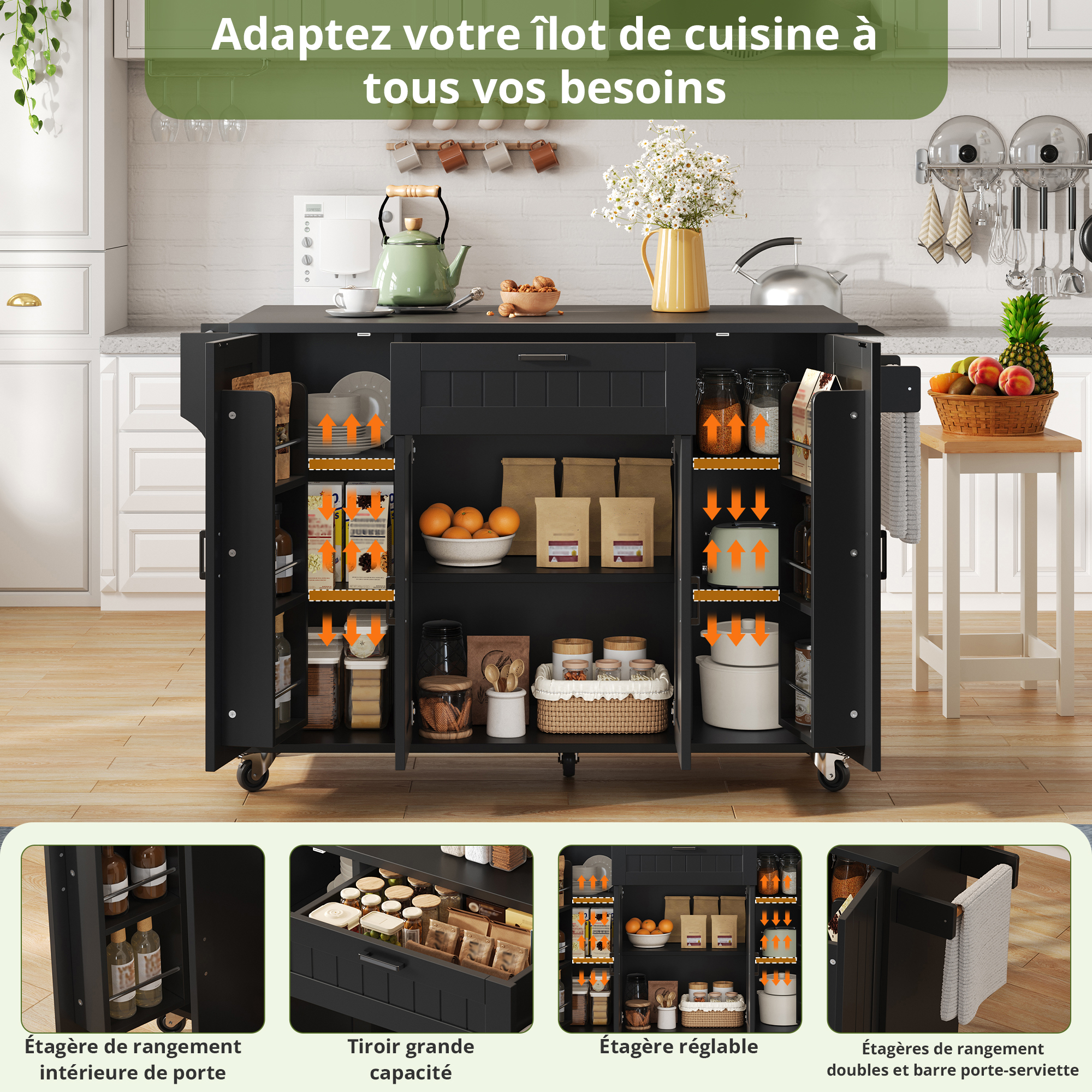 Présentation du îlot de cuisine