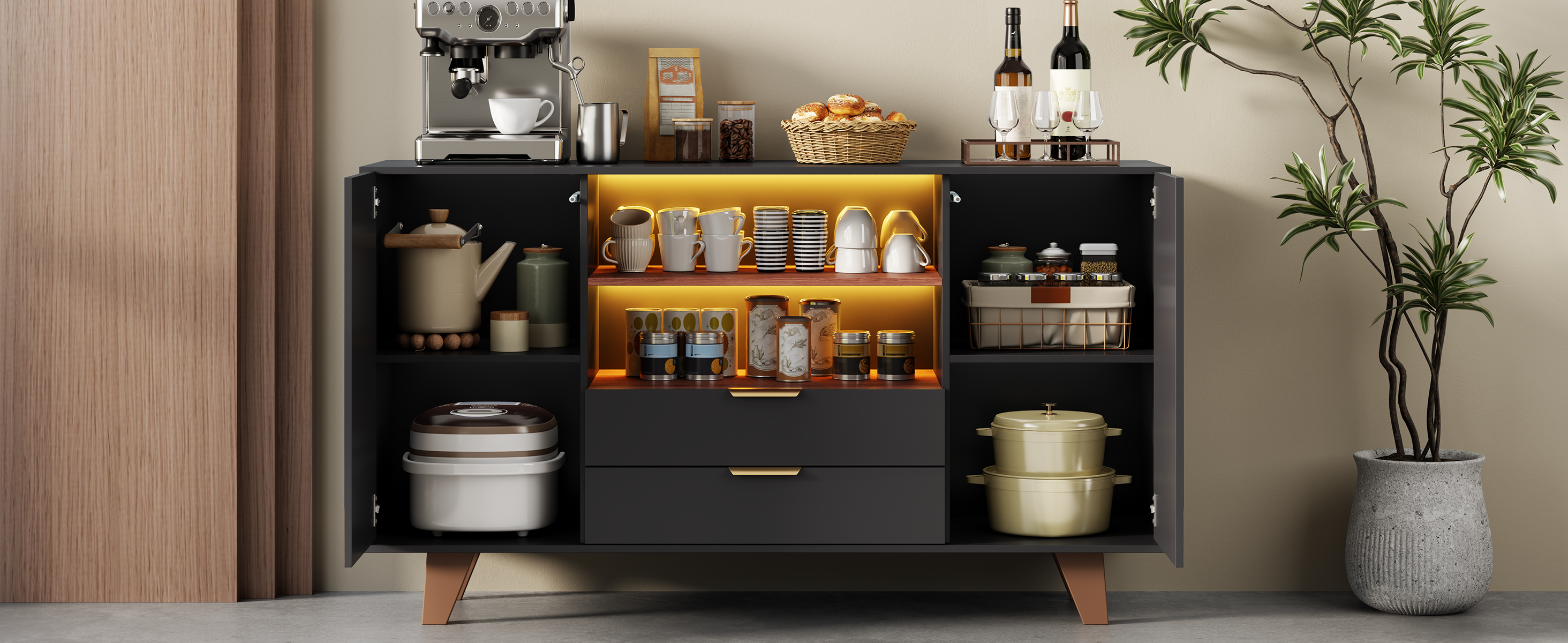 Détail du buffet