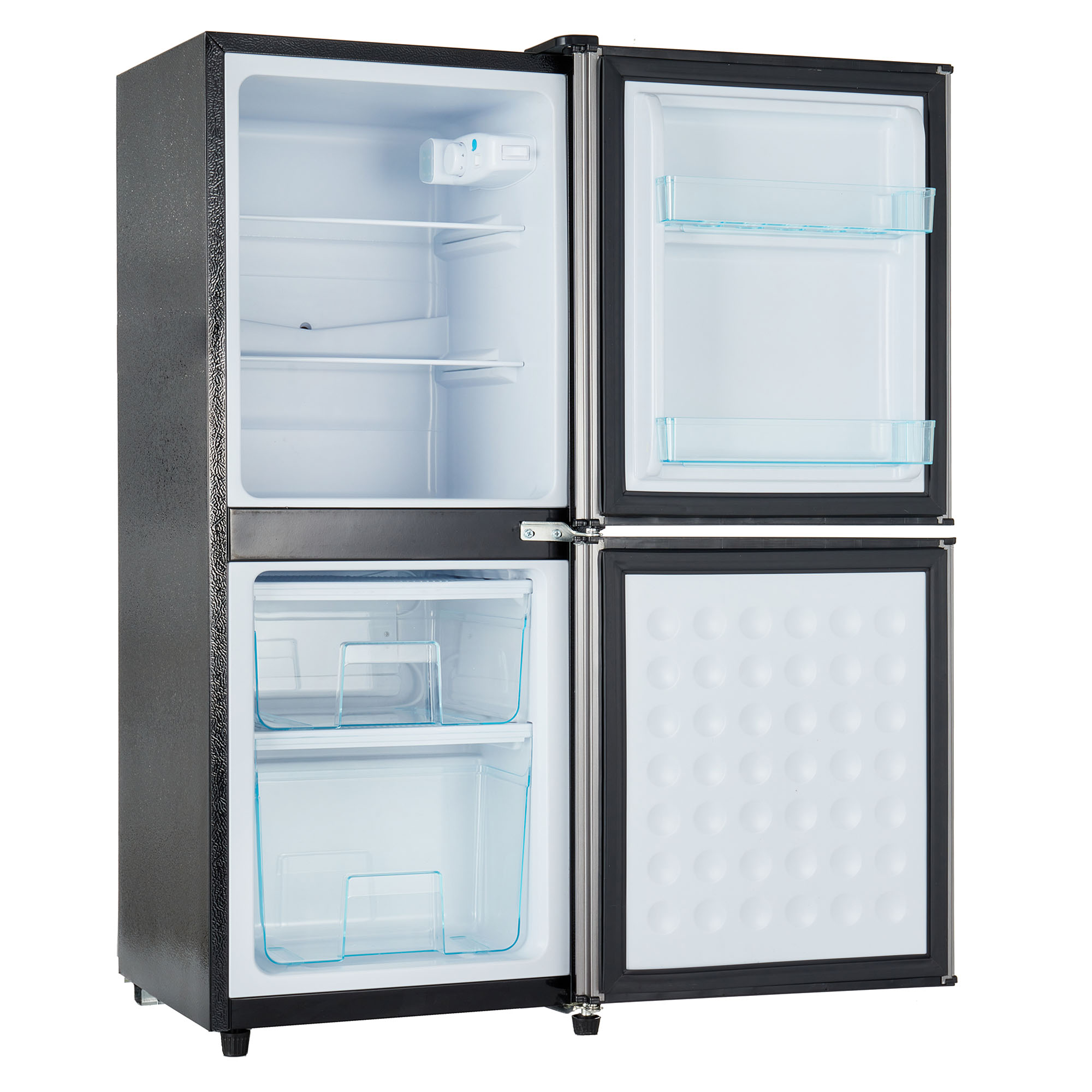 Étagères verre modulables et paniers de rangement