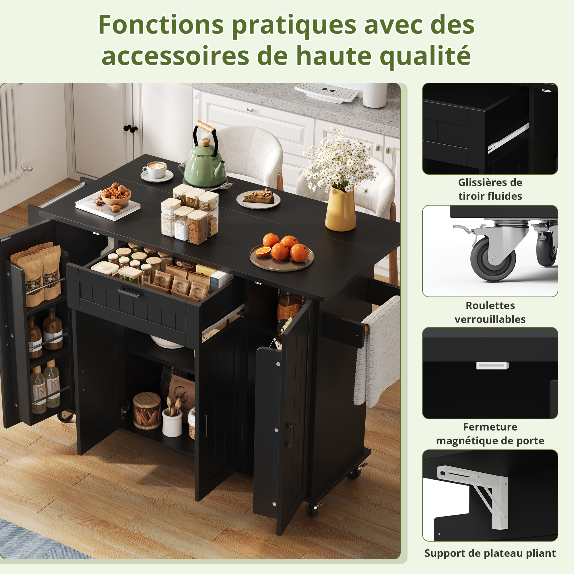 Présentation du îlot de cuisine