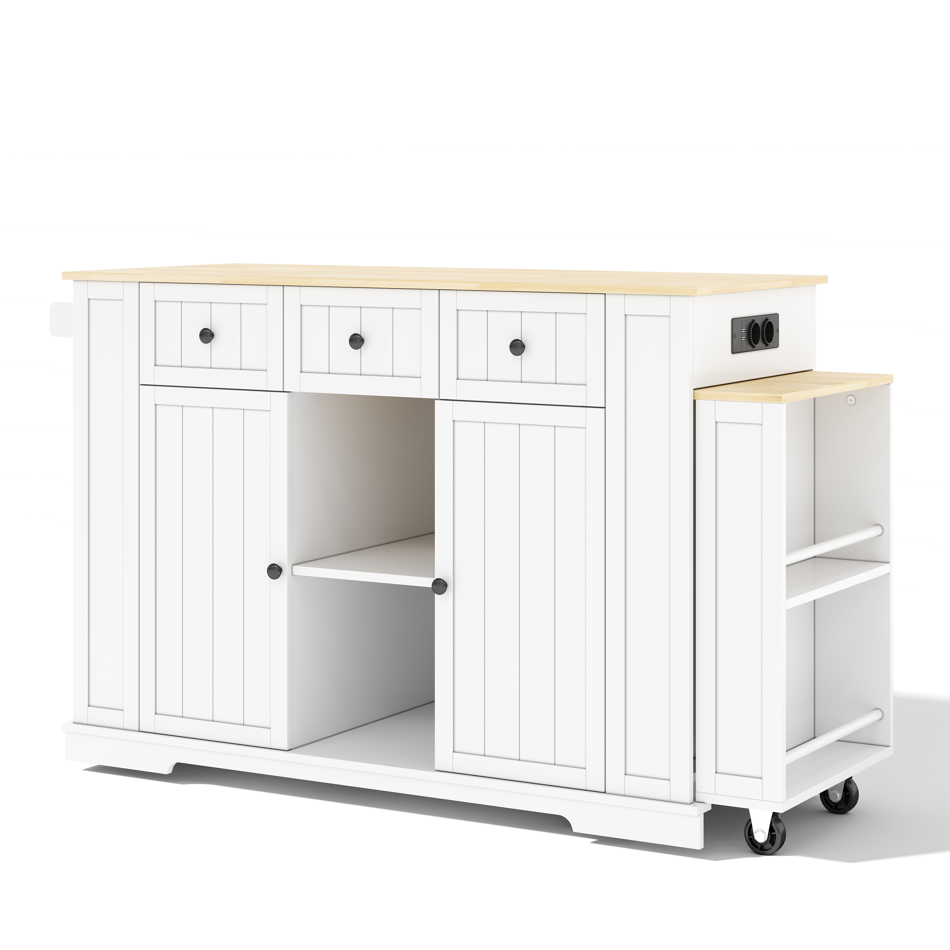 2 portes et 2 tiroirs de rangement