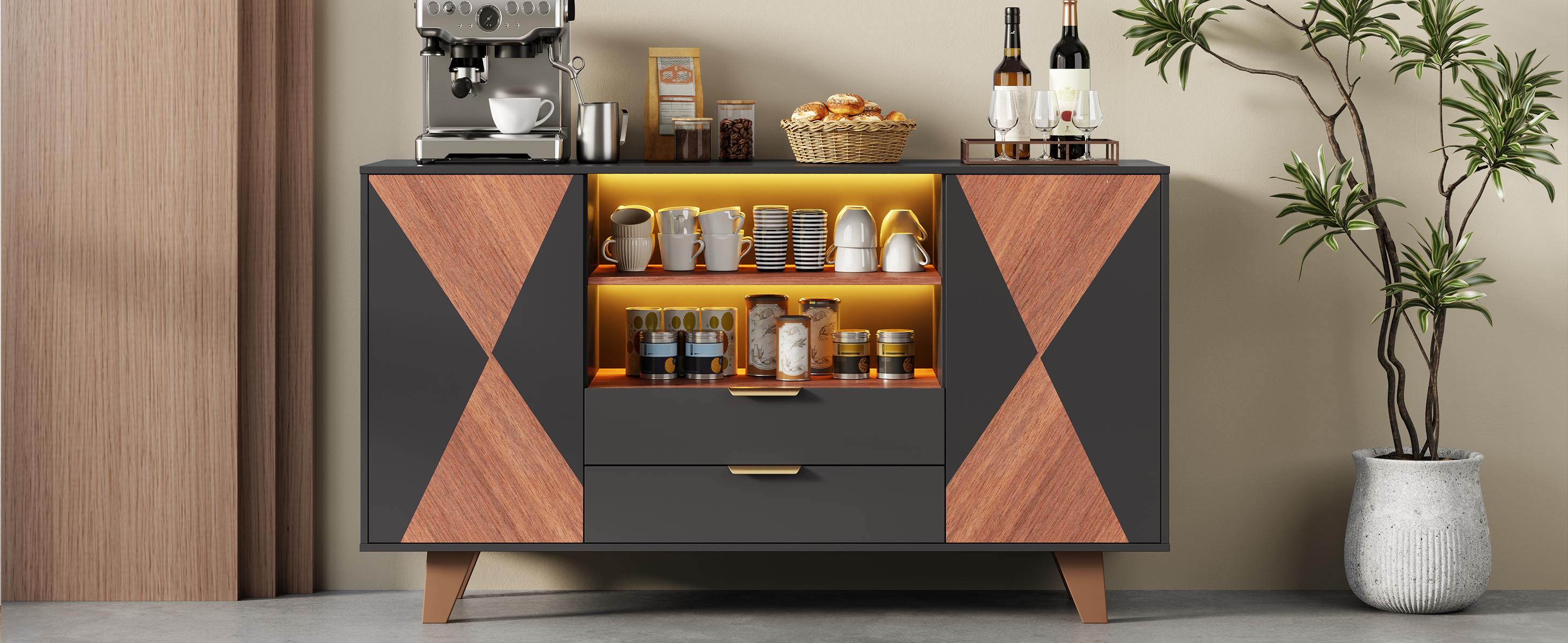 Détail du buffet