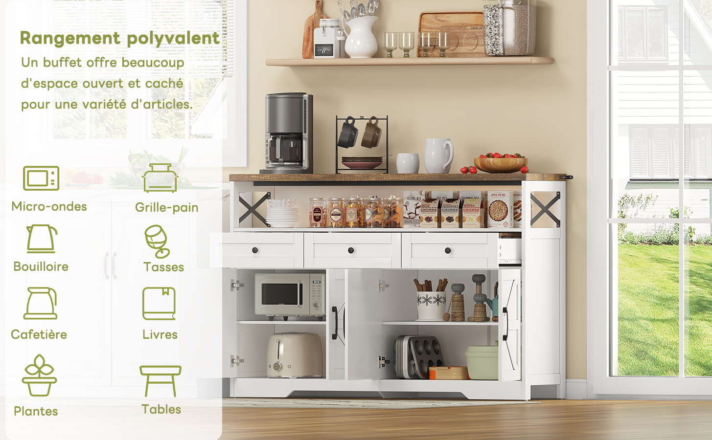 Présentation du buffet
