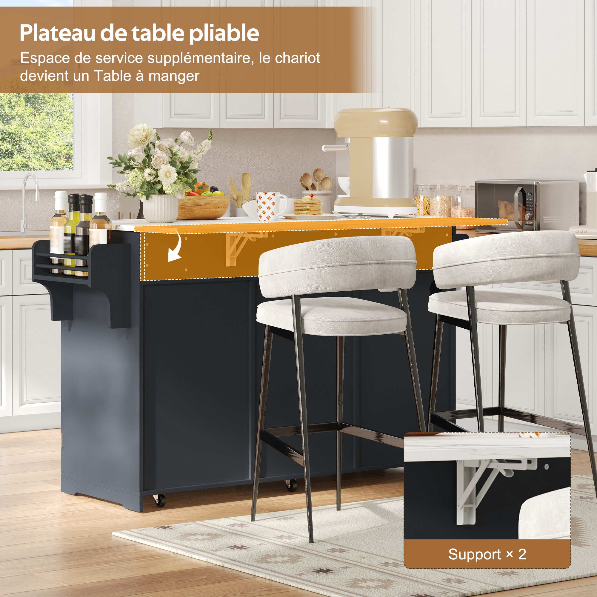 Présentation du îlot de cuisine