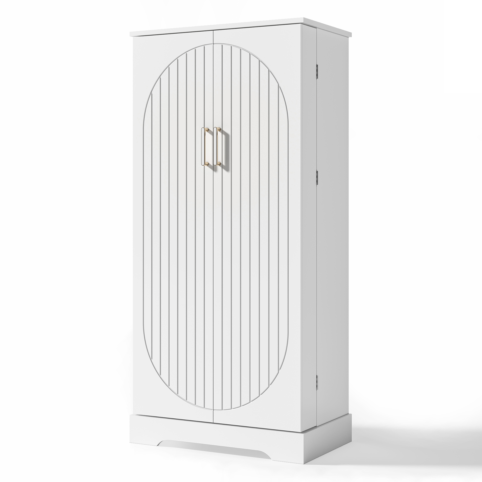 Armoire de cuisine compacte 60×35×128 cm avec LED capteur USB, 5 niveaux intérieurs, portes avec 10 étagères, pour petite cuisine, beaucoup de rangement, éclairage automatique, design moderne, stabilité, fonctionnalité, durabilité - image 24