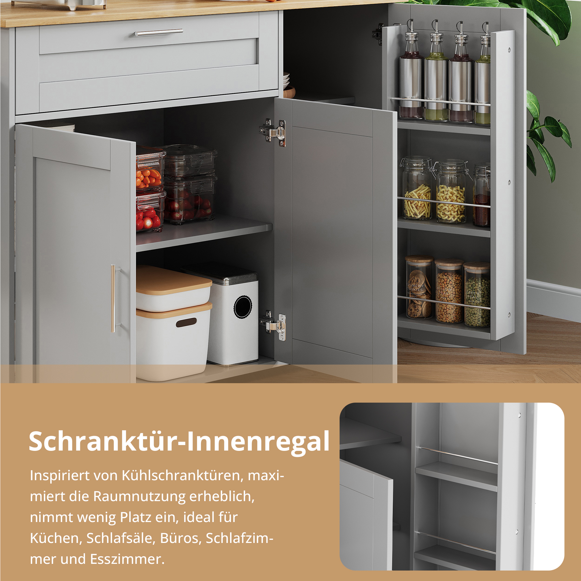 Abmessungen des chariot von cuisine