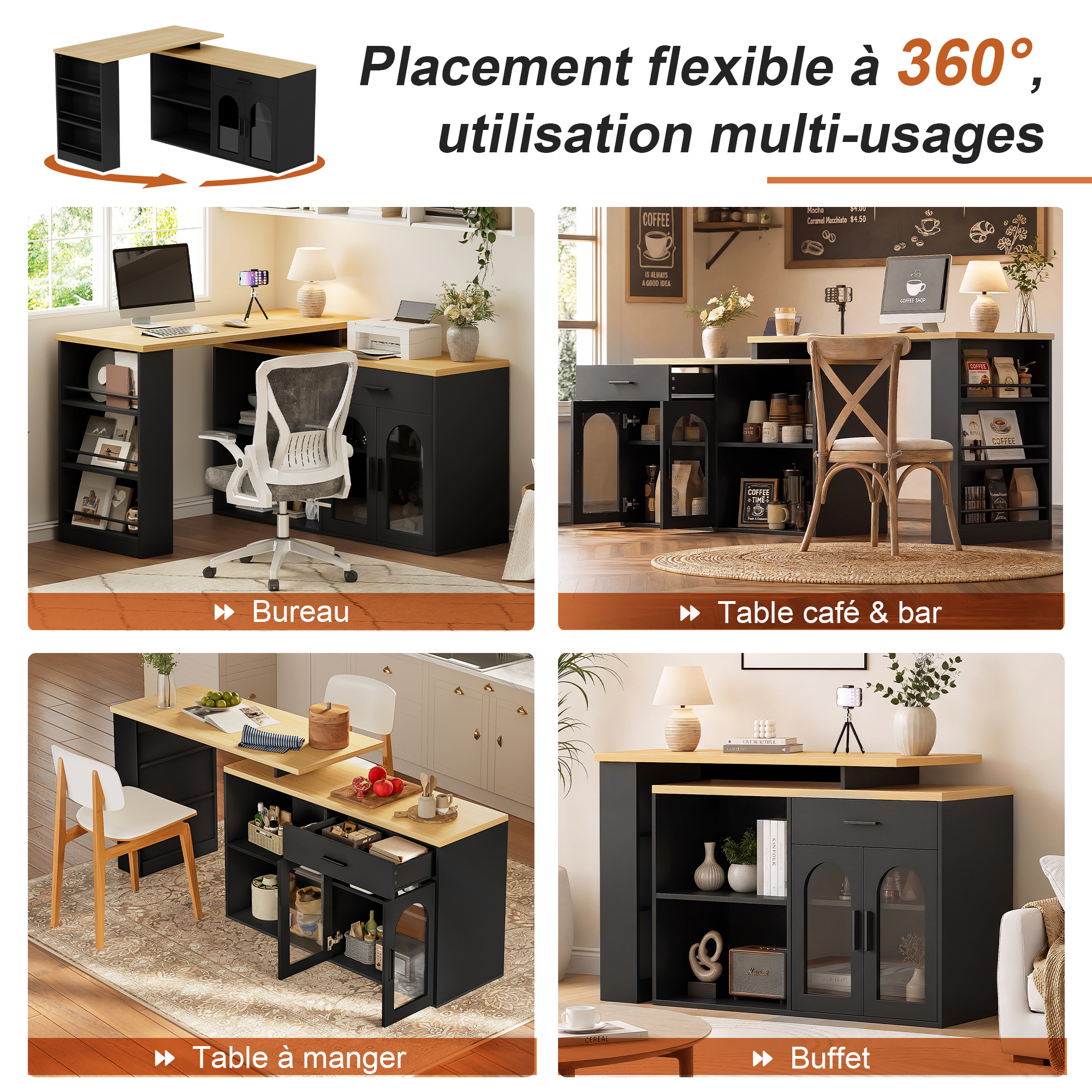 Détail du table haute