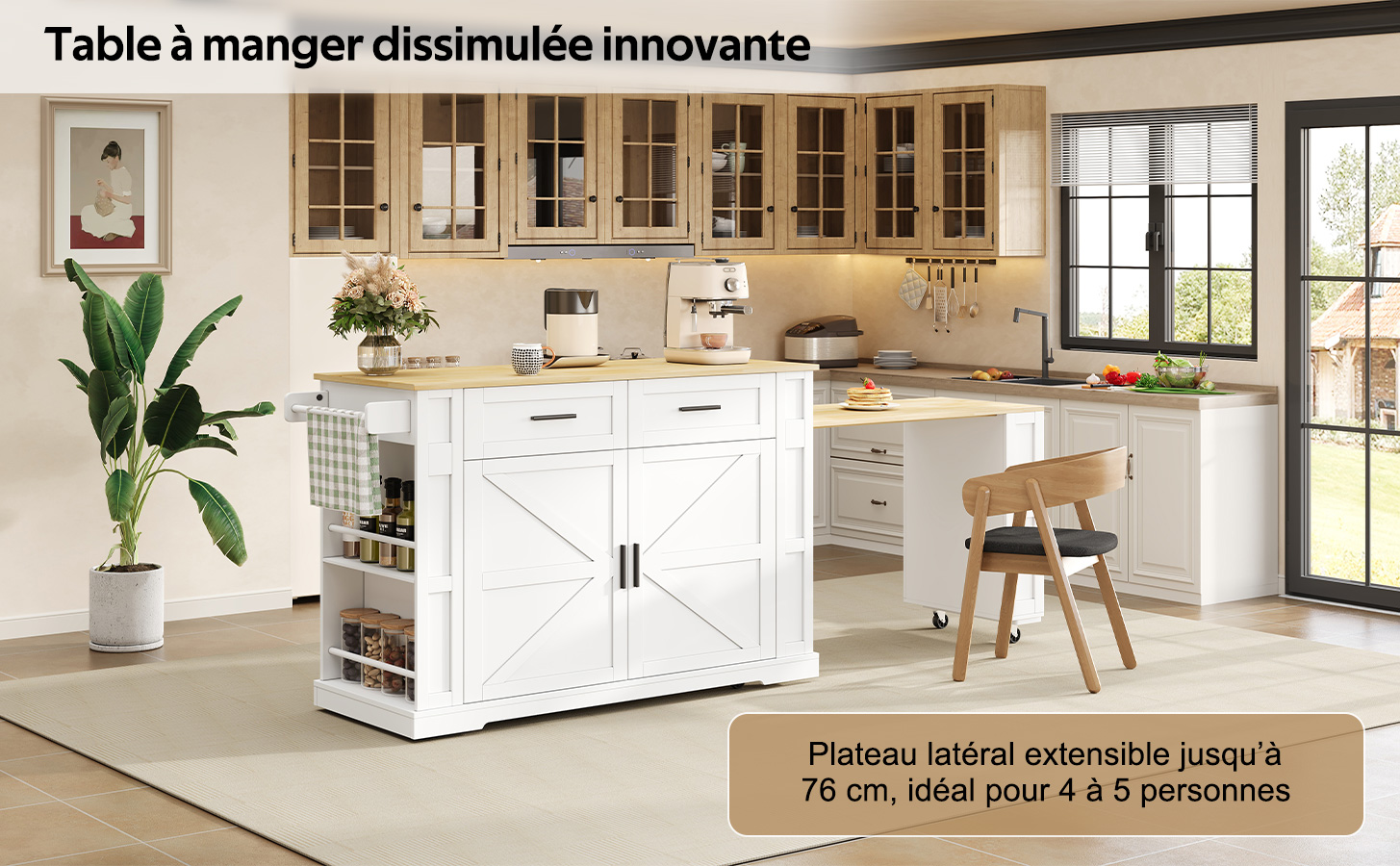 Présentation du îlot de cuisine