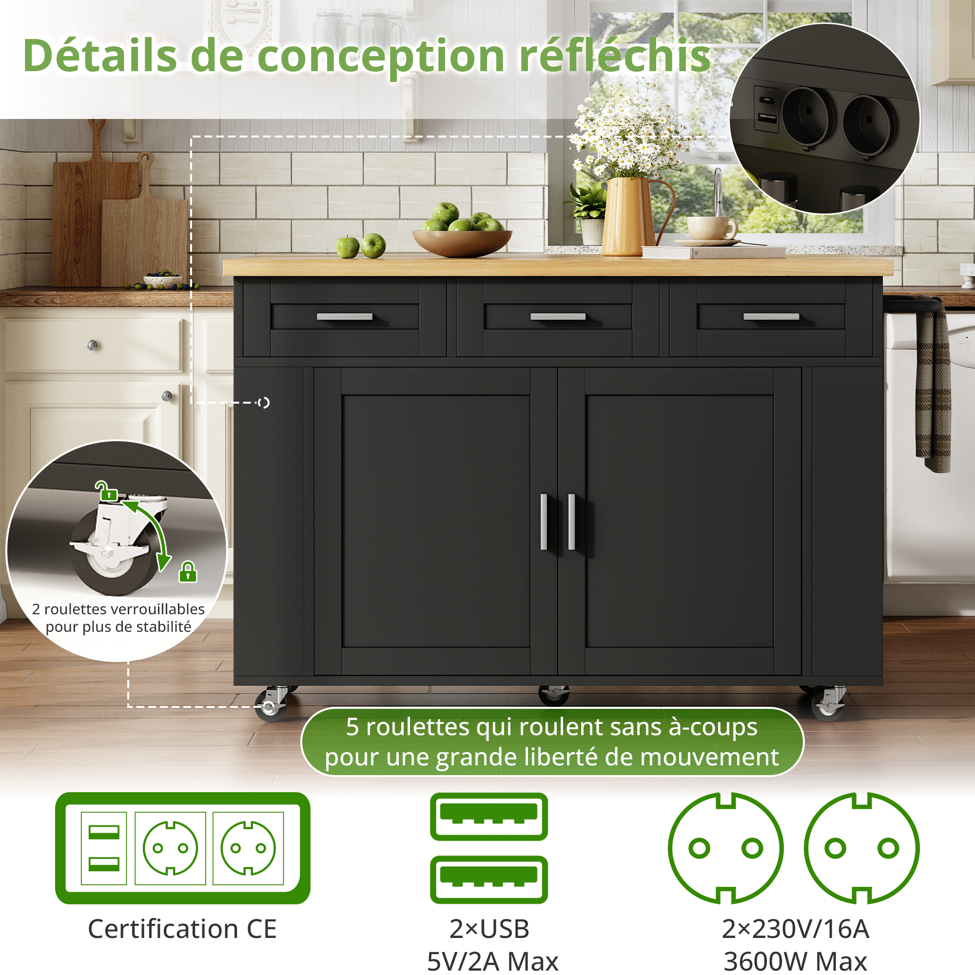 Détail du buffet