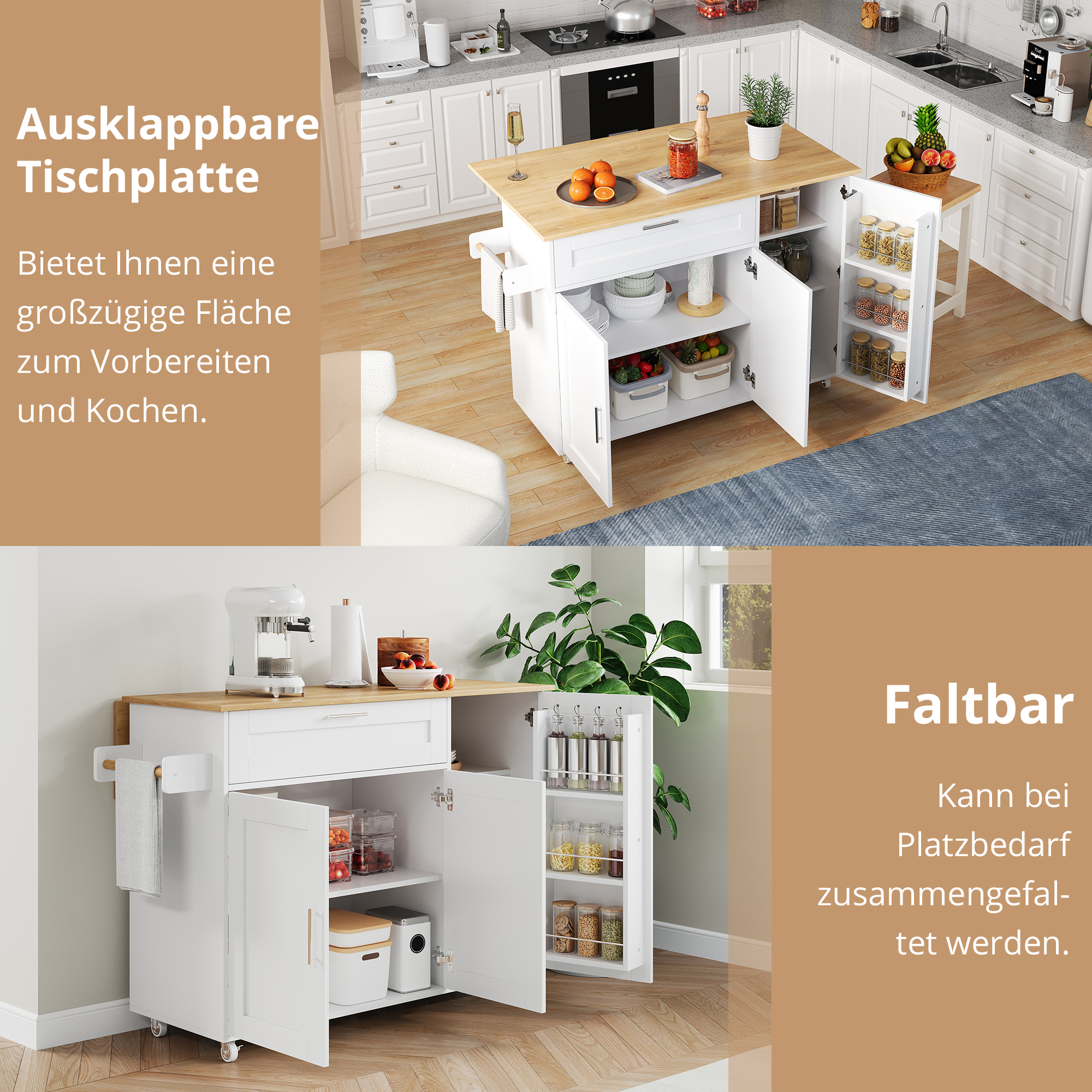 Espace von rangement geräumig mit plusieurs options