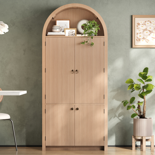 Armoire de rangement haute avec silhouette arquée