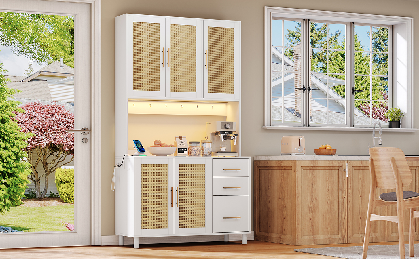 Buffet rotin LED 1