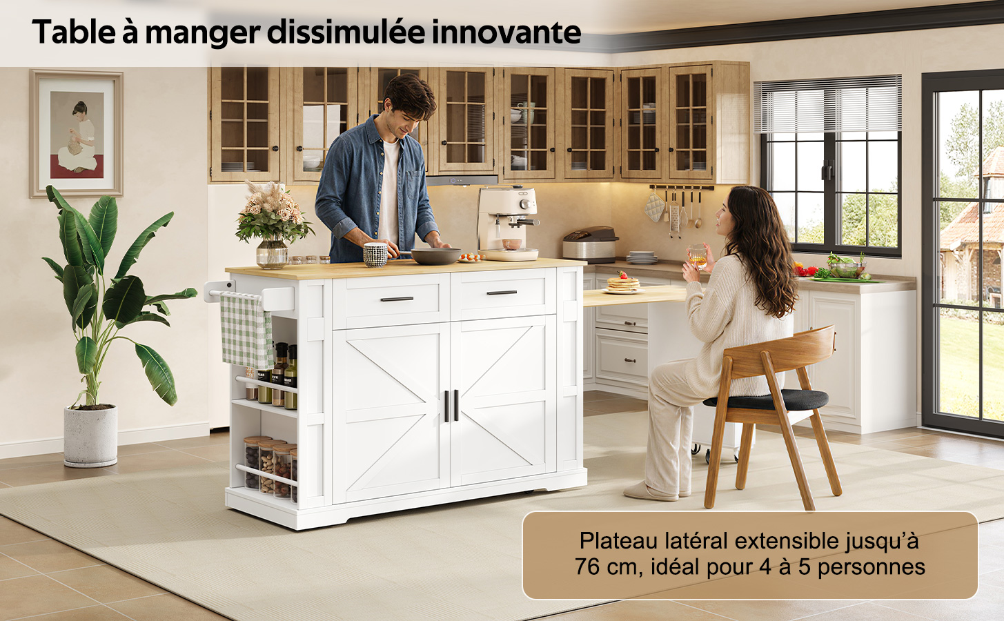 Présentation du îlot de cuisine