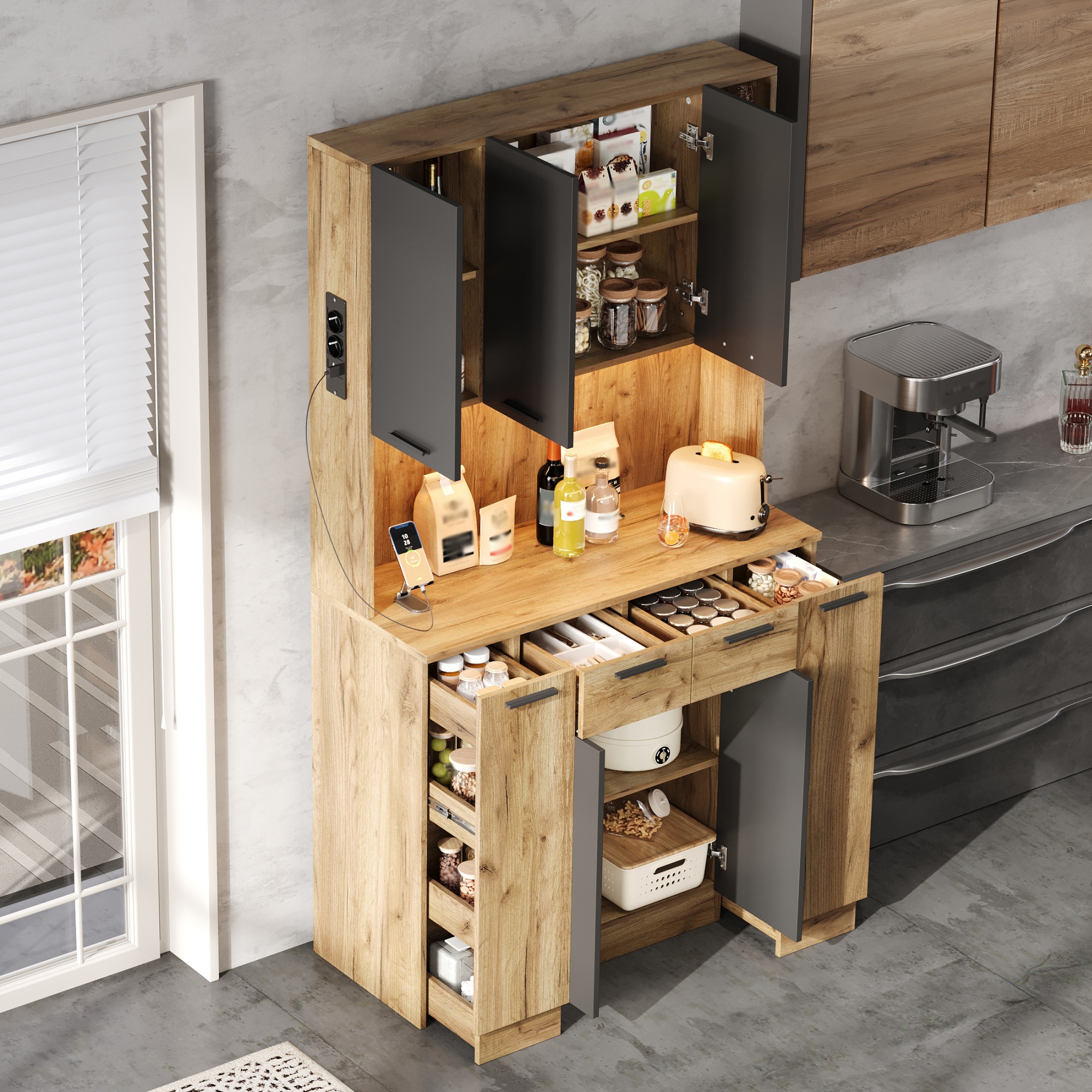 Meuble de cuisine multifonctionnel - Vue principale