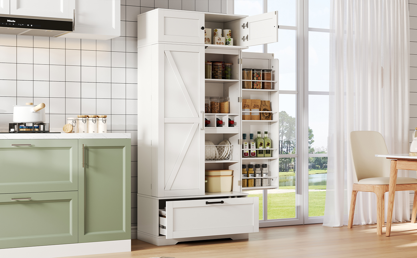 Détail du buffet