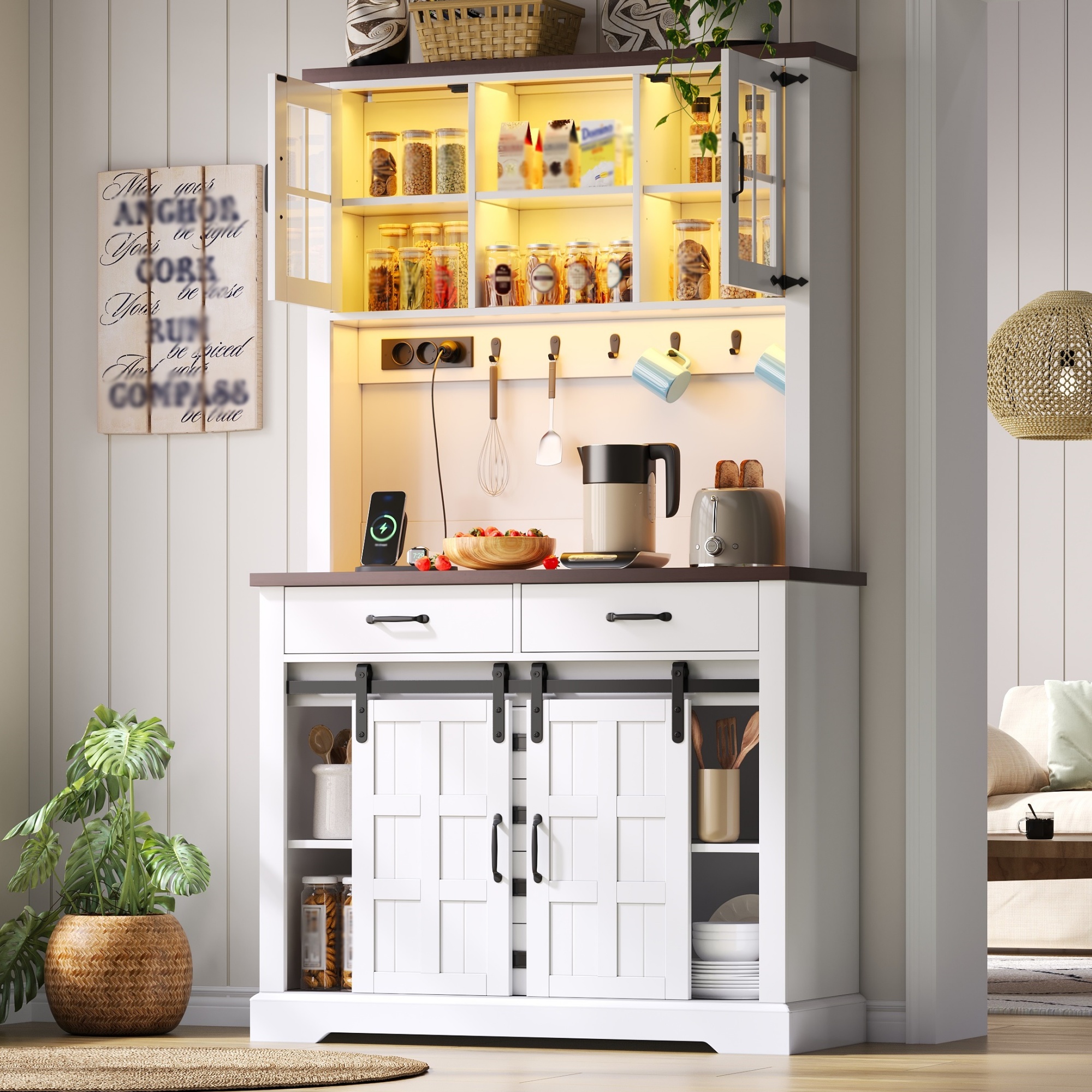 Buffet haut de cuisine Blanc, vue 2