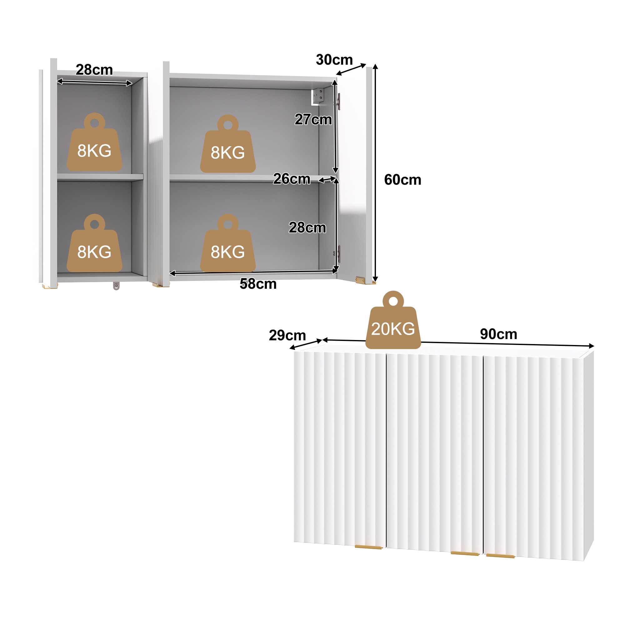 Dimensions du buffet