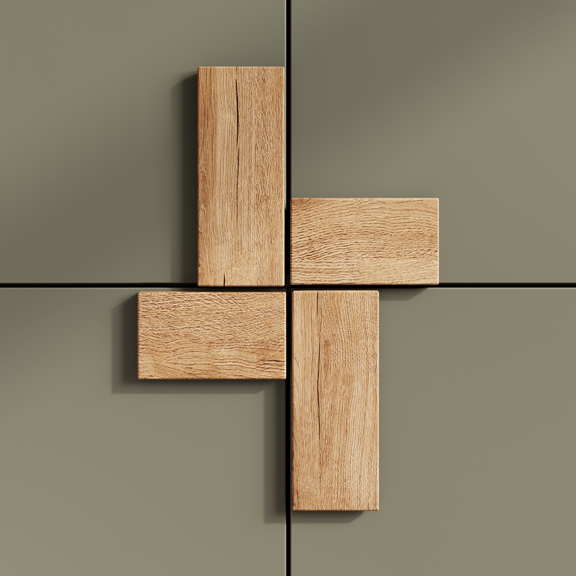 Armoire haute de cuisine, étagères réglables, 4 portes, 60 x 35 x 120 cm, MDF, vert - vue 5