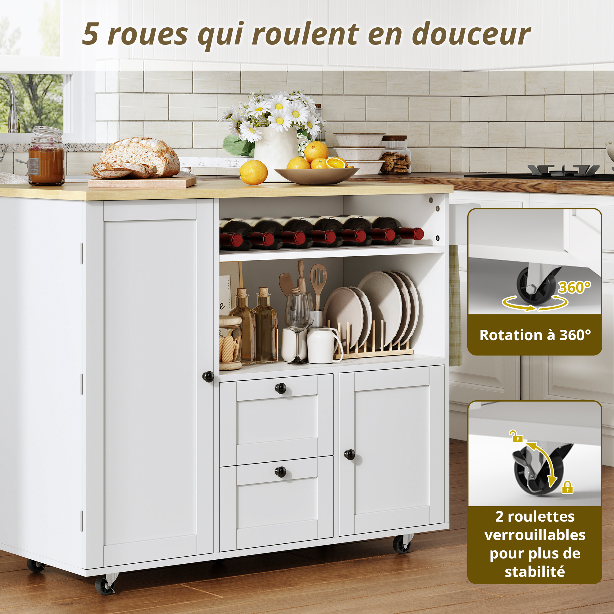 Détail du buffet