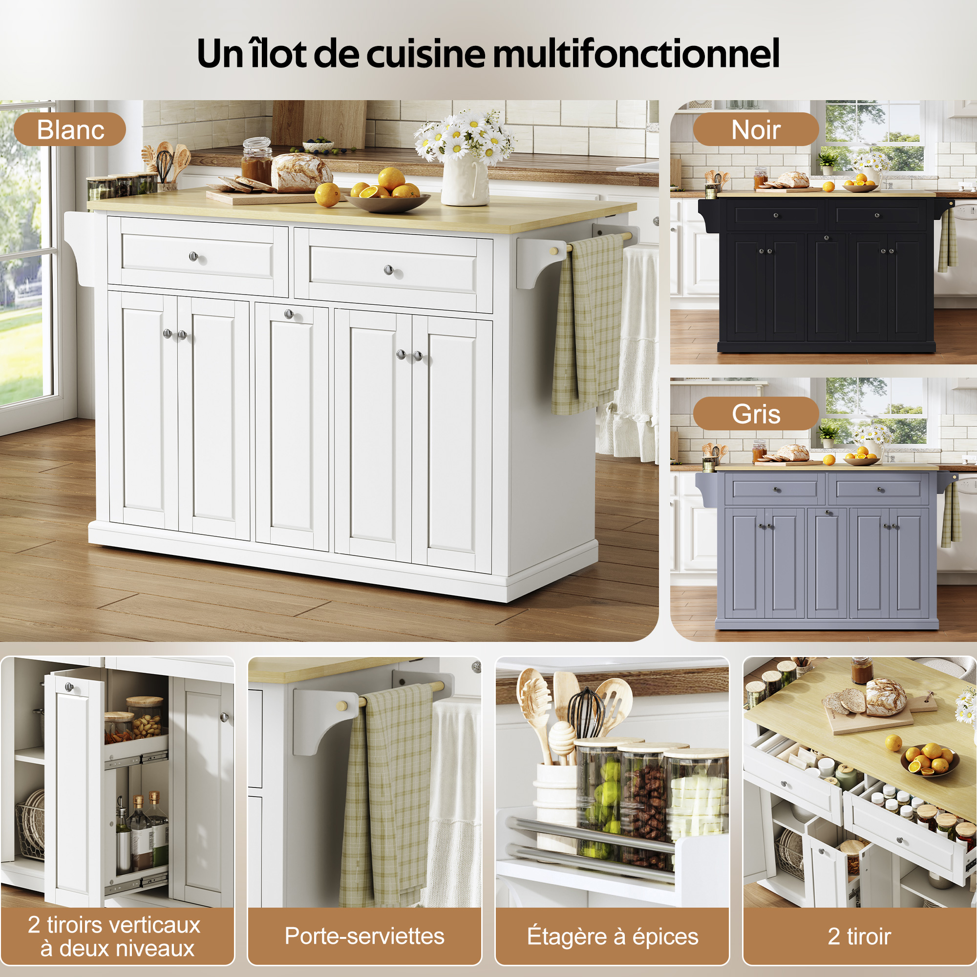 Présentation du îlot de cuisine