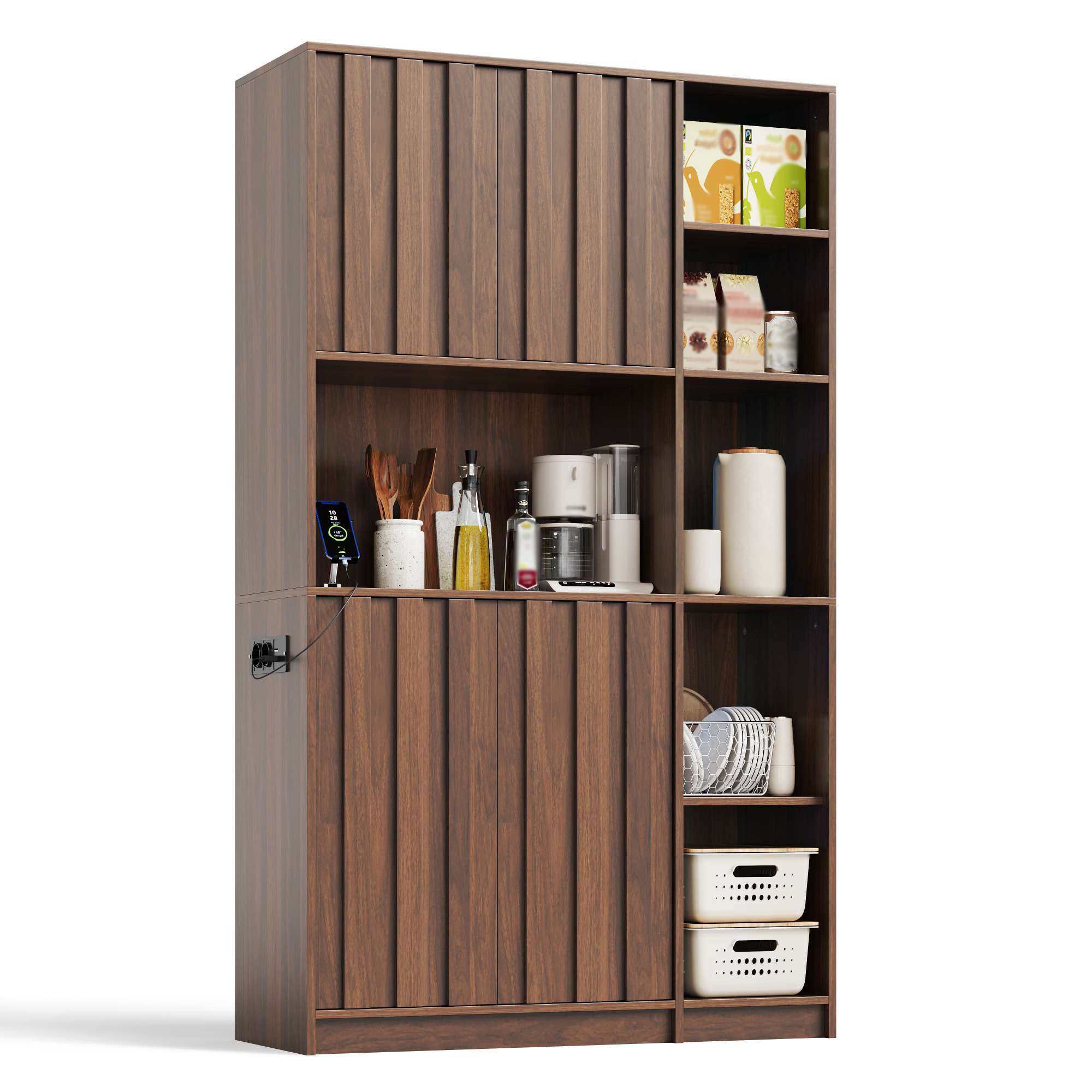 Espace de rangement organisé