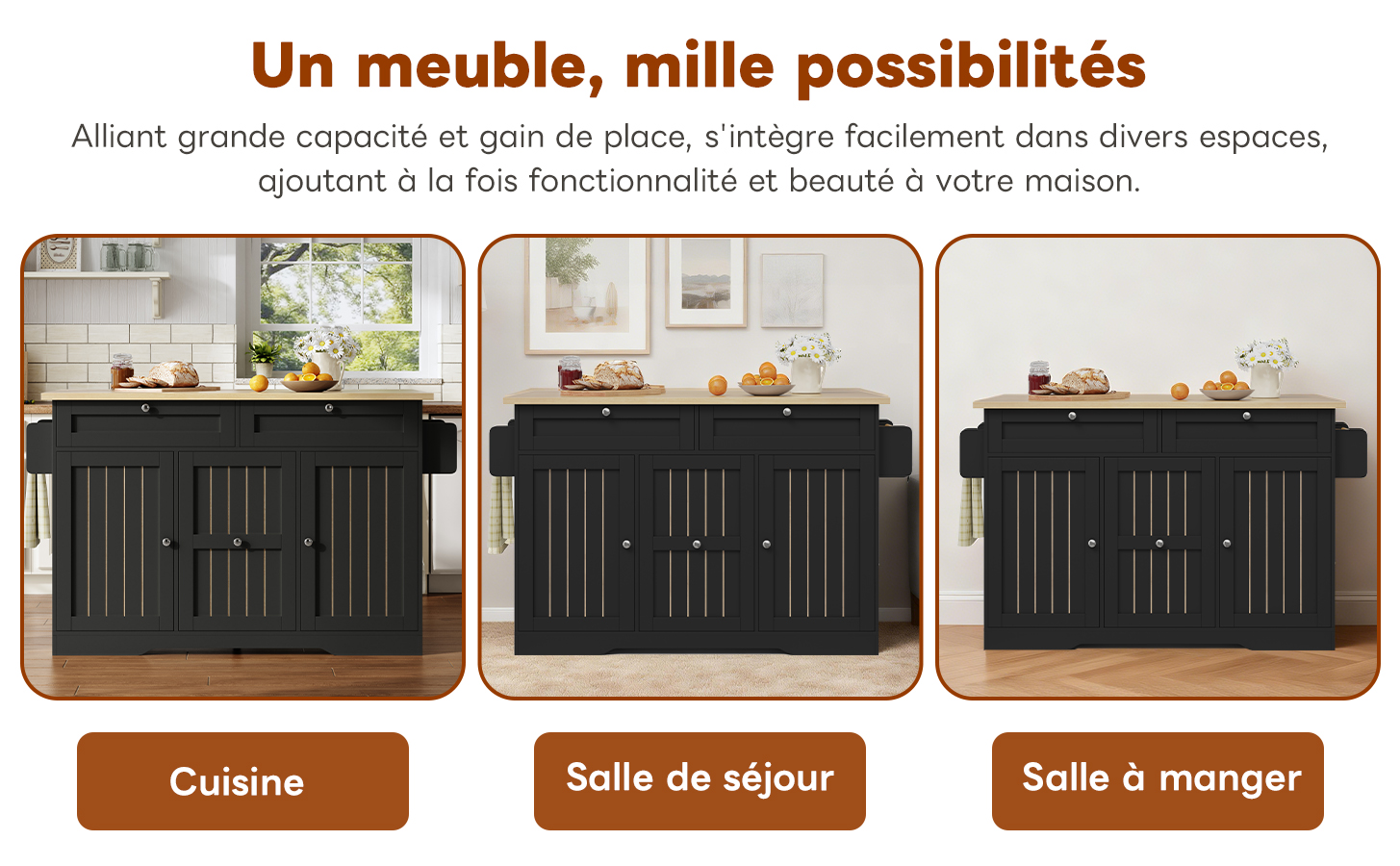 Présentation du îlot de cuisine
