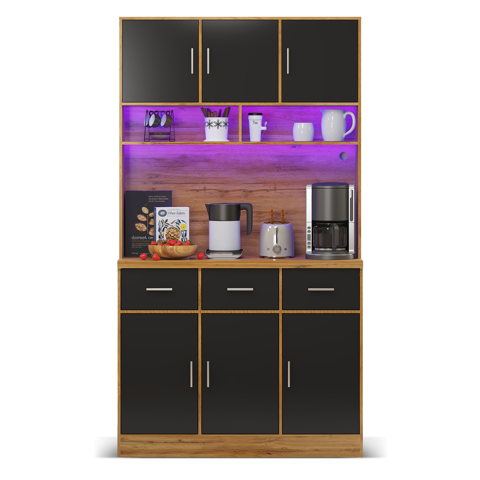 Buffet multifonction 100 x 40 x 180 cm avec éclair - image 9
