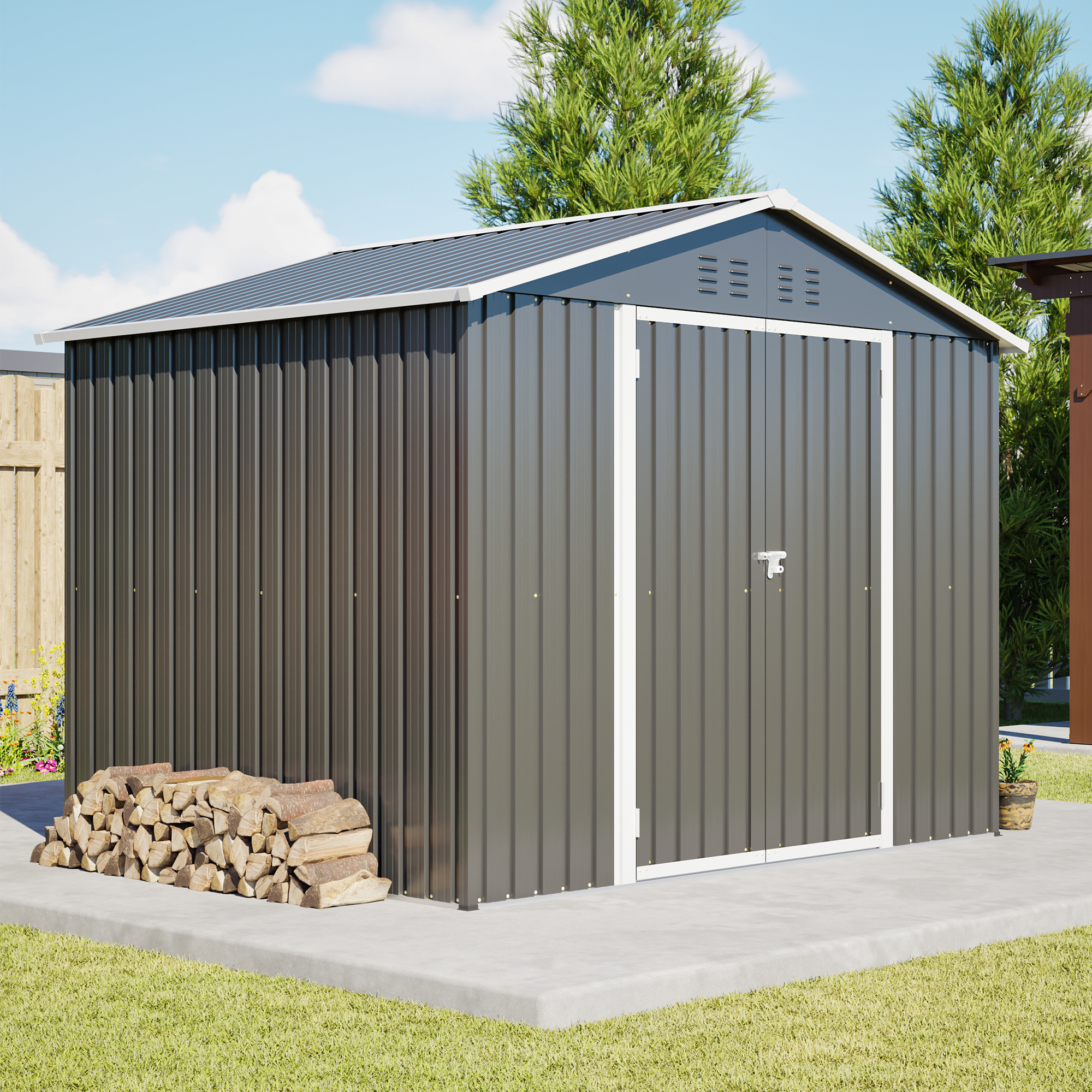 Portes coulissantes verrouillables, livraison 3 colis, usages multiples