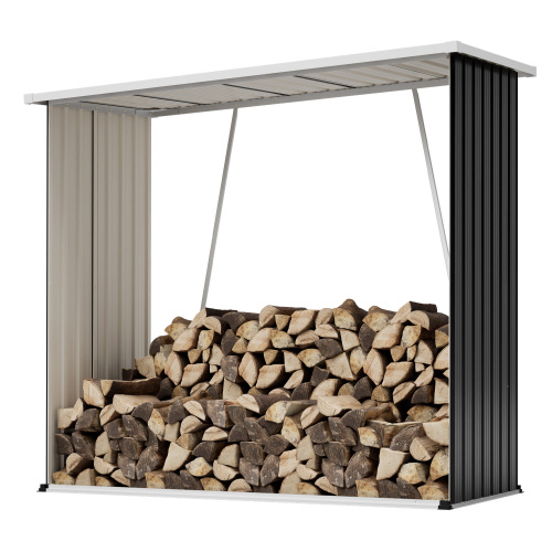 Abri à bois grande capacité