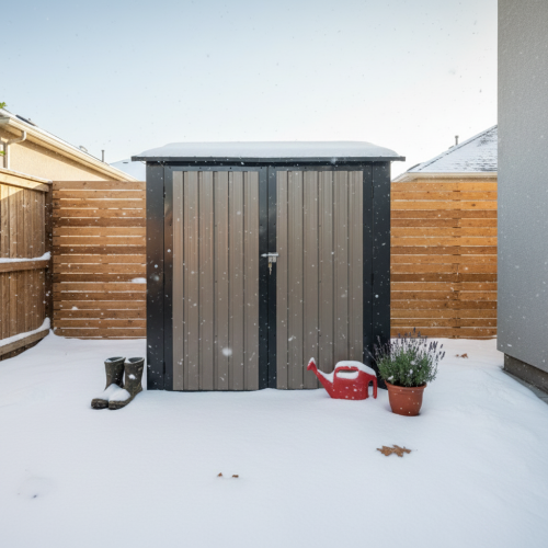 Espace intérieur pour outils vélos et équipements de jardin