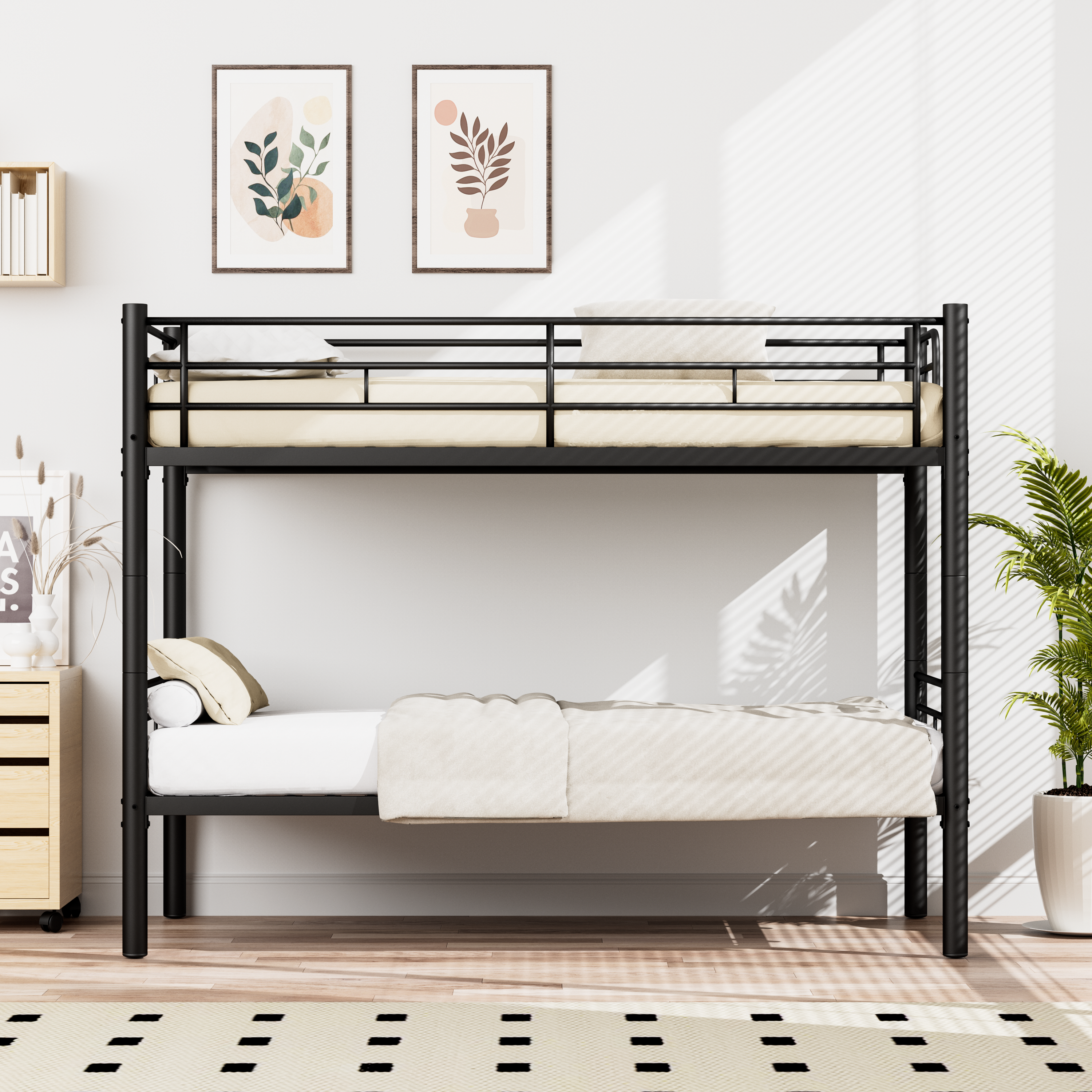 Etagenbett Kinder 90x200cm Bunk Bed Kids mit Siche