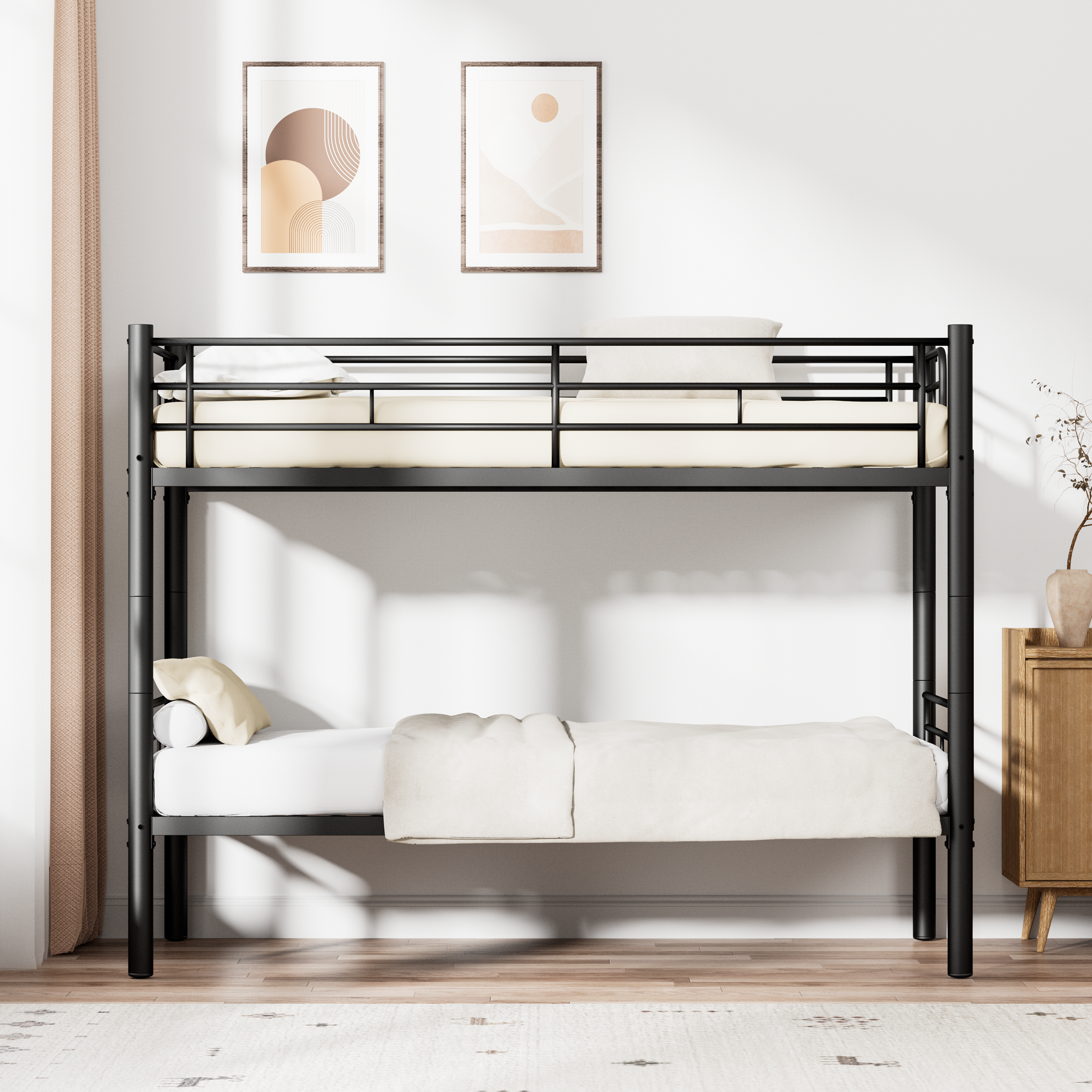Etagenbett Kinder 90x200cm Bunk Bed Kids mit Siche