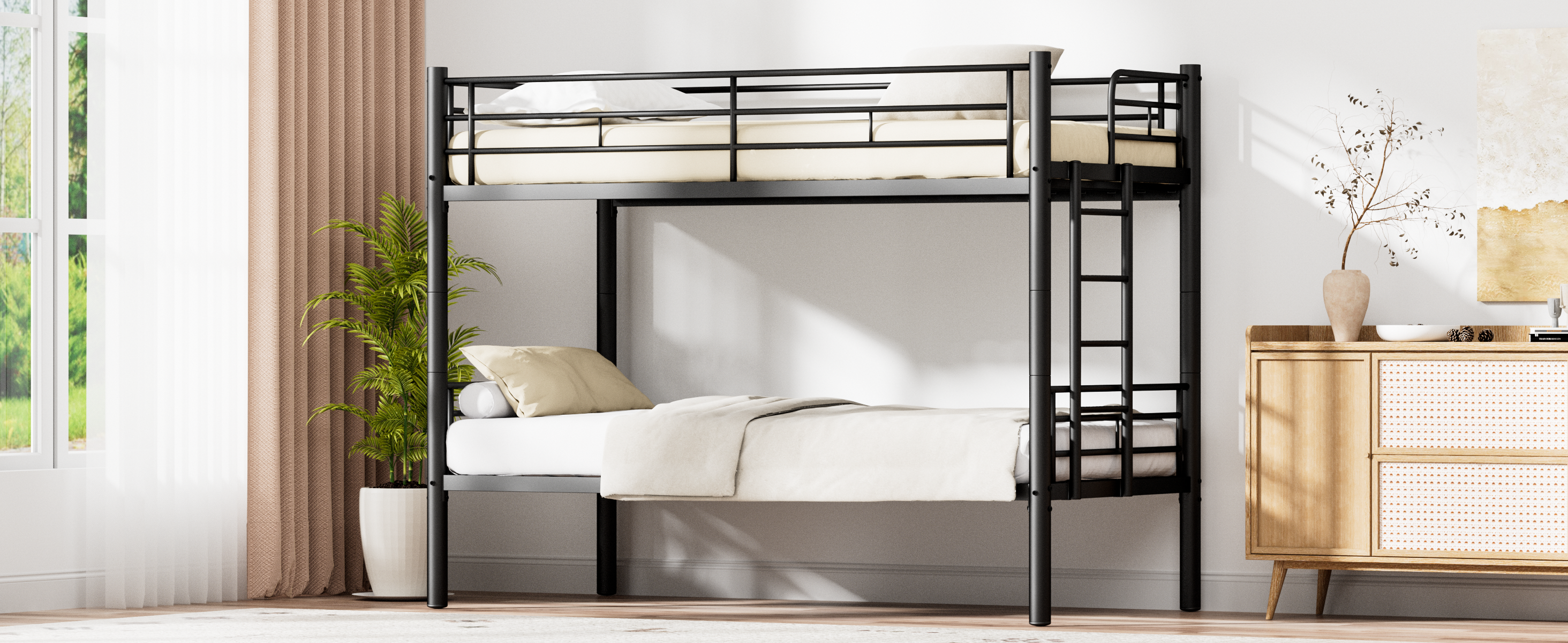Etagenbett Kinder 90x200cm Bunk Bed Kids mit Siche