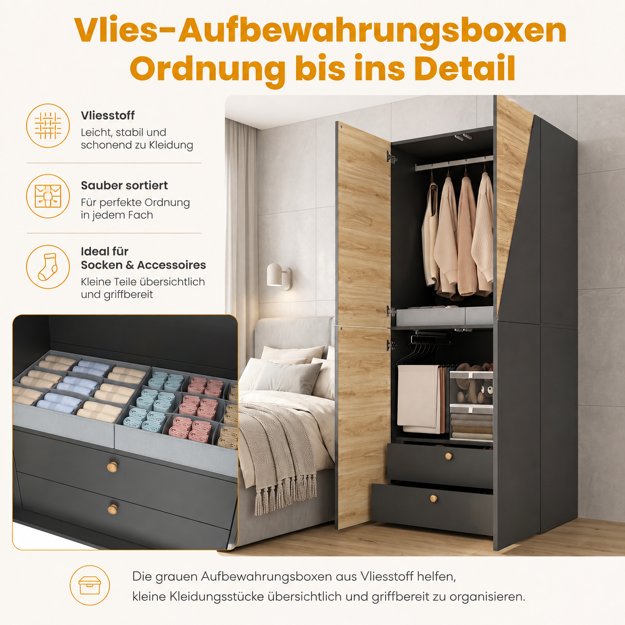 Tiroirs et boîte de rangement