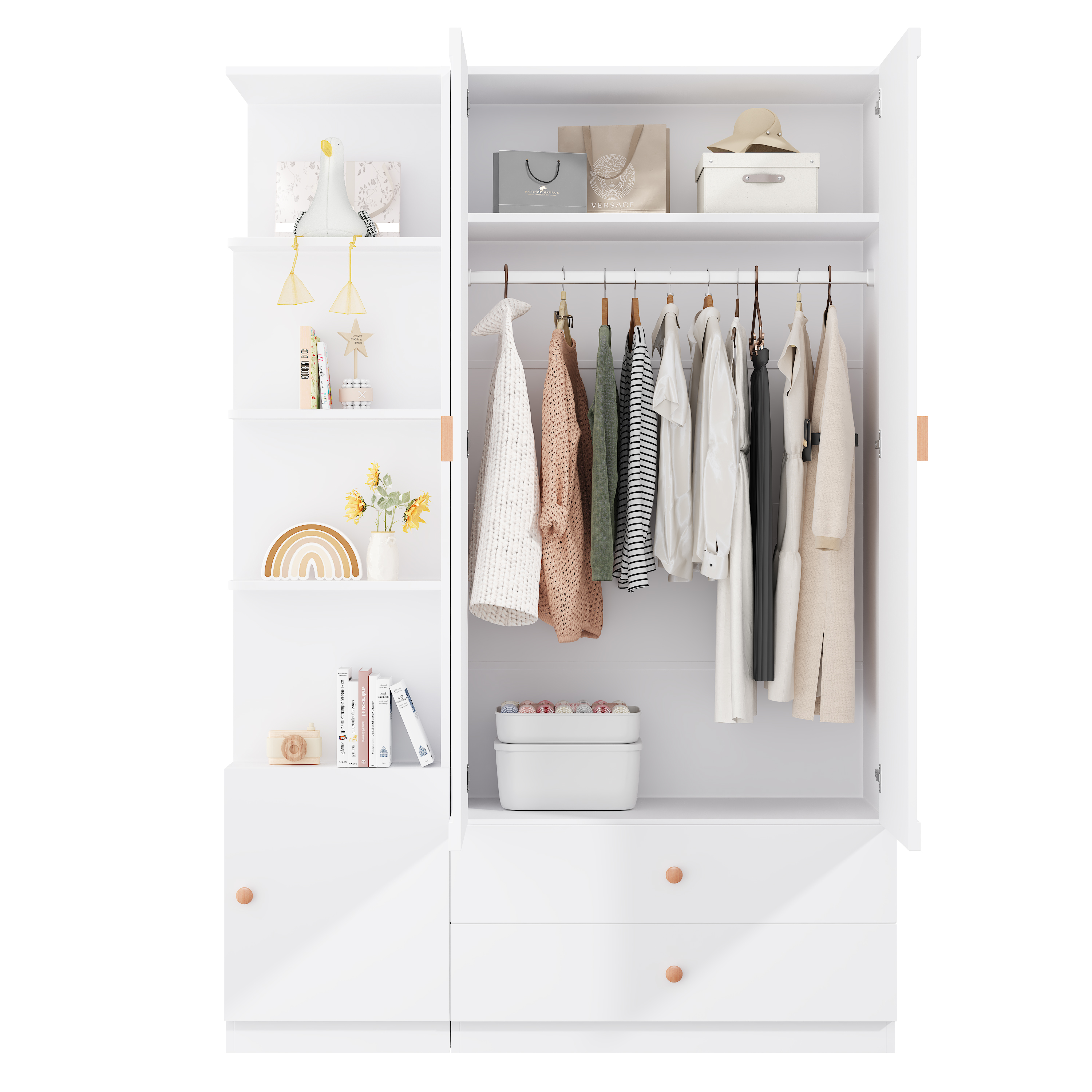 module latéral séparé, à placer à gauche ou à droite de l’armoire principale