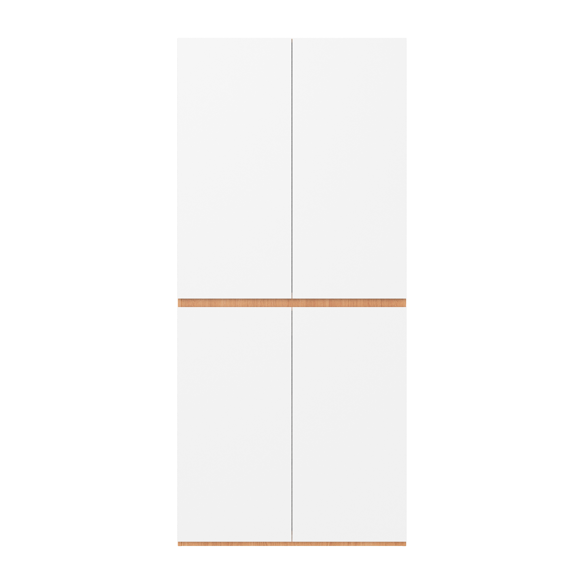 Armoire-penderie, avec tiroirs, 90 x 50 x 200 cm, panneaux de particules et MDF, blanc - vue 4