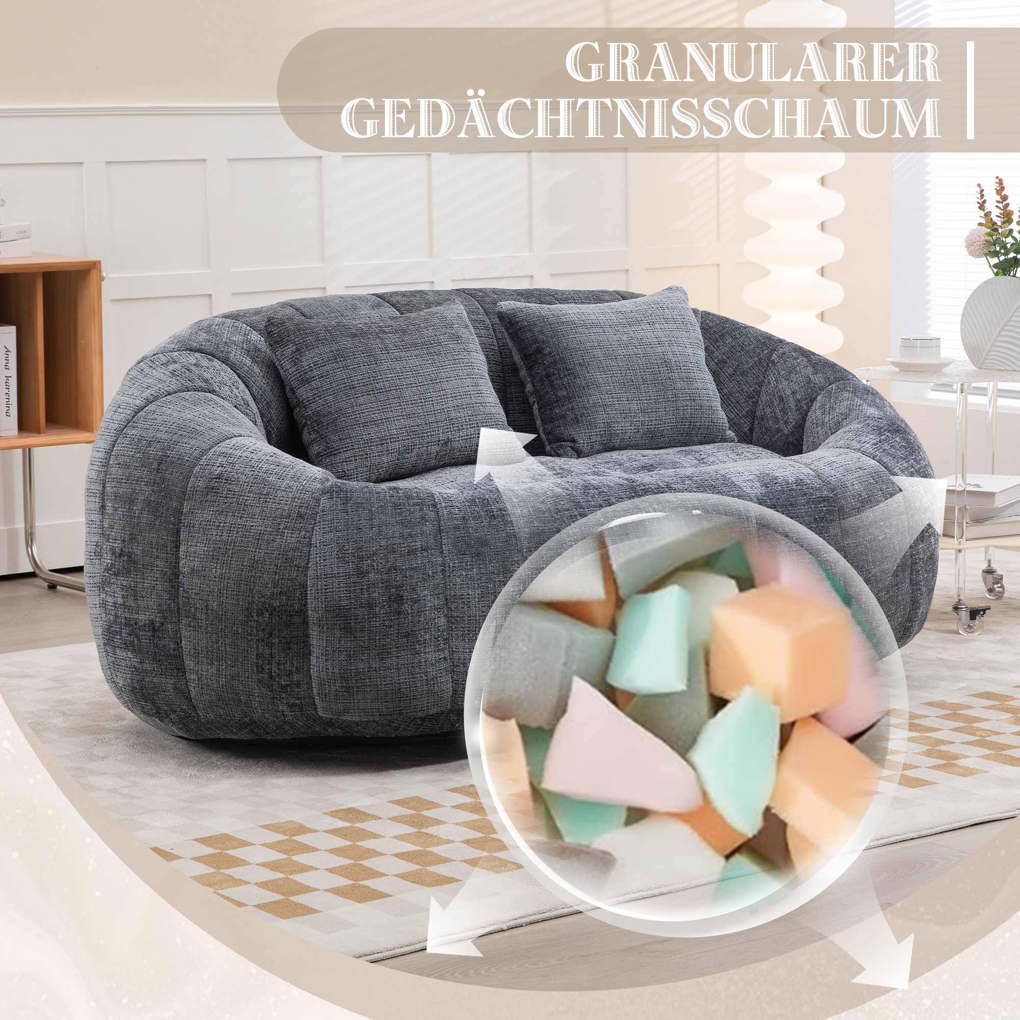 Détail du fauteuil lounge