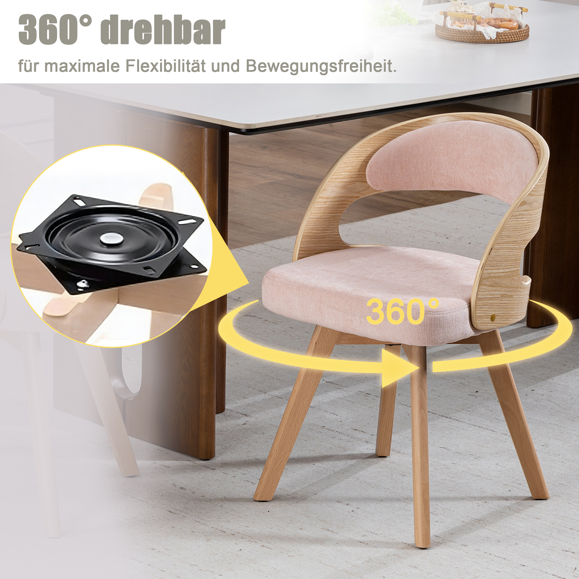 Détail du chaise de salle à manger