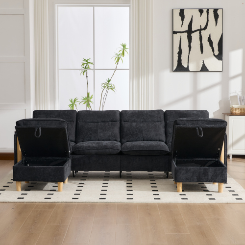 Poufs avec compartiments de rangement cachés