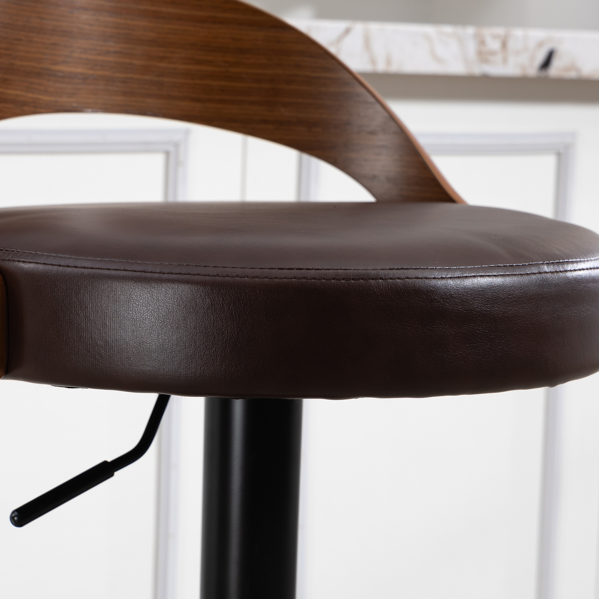 Lot de 2 tabourets de bar pivotants 360° avec doss - image 18