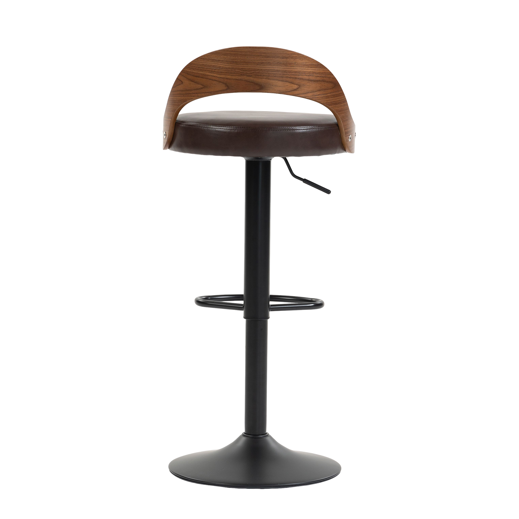 Lot de 2 tabourets de bar pivotants 360° avec doss - image 24
