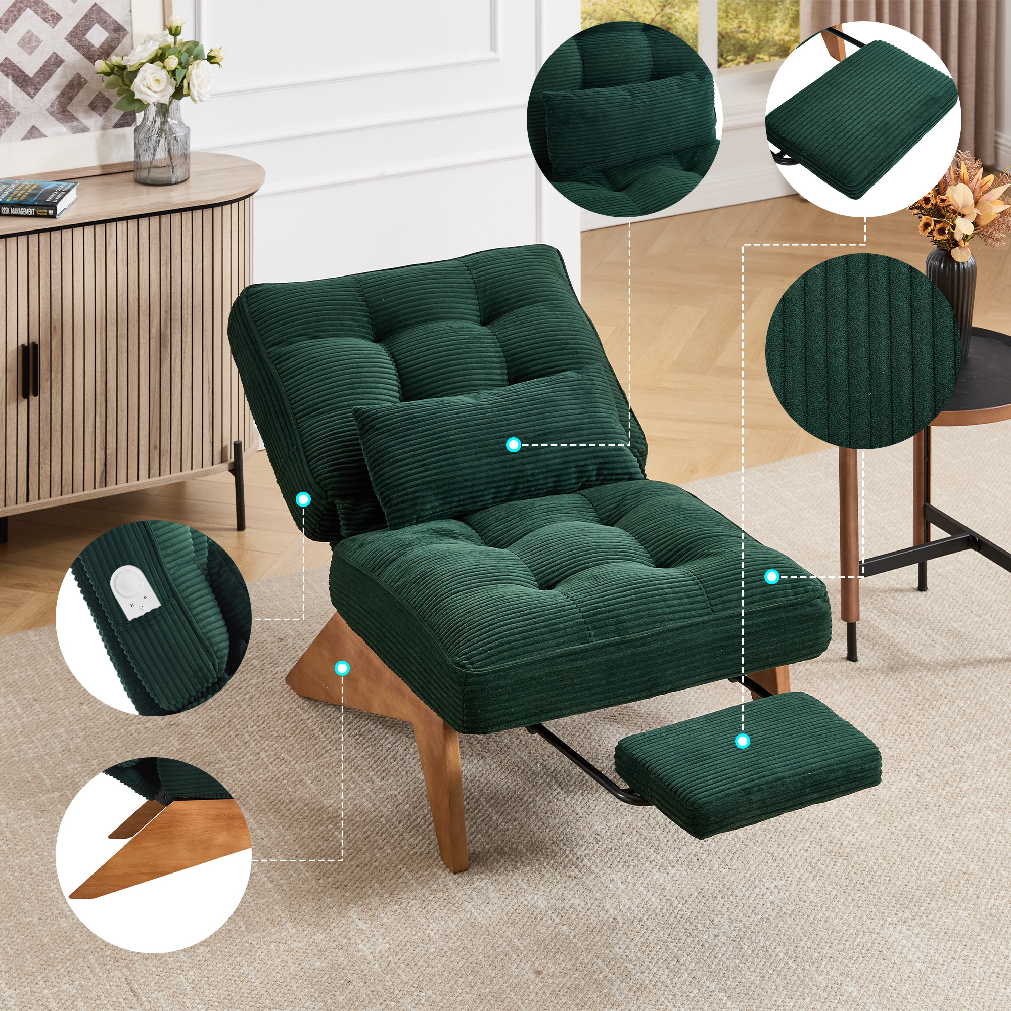 Vue principale du fauteuil d'appoint