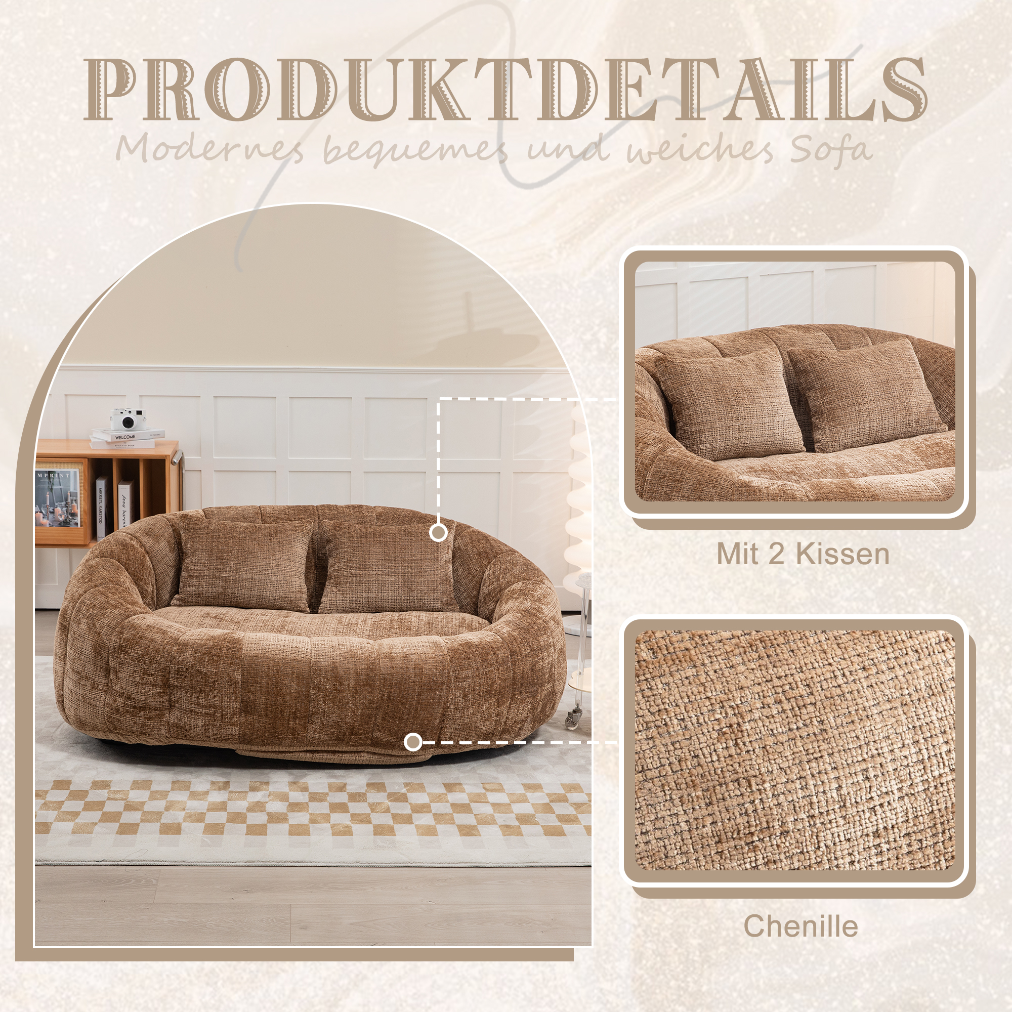Bean Bag Sofa Lazy Sofa Durable Comfort Lounger Hi
