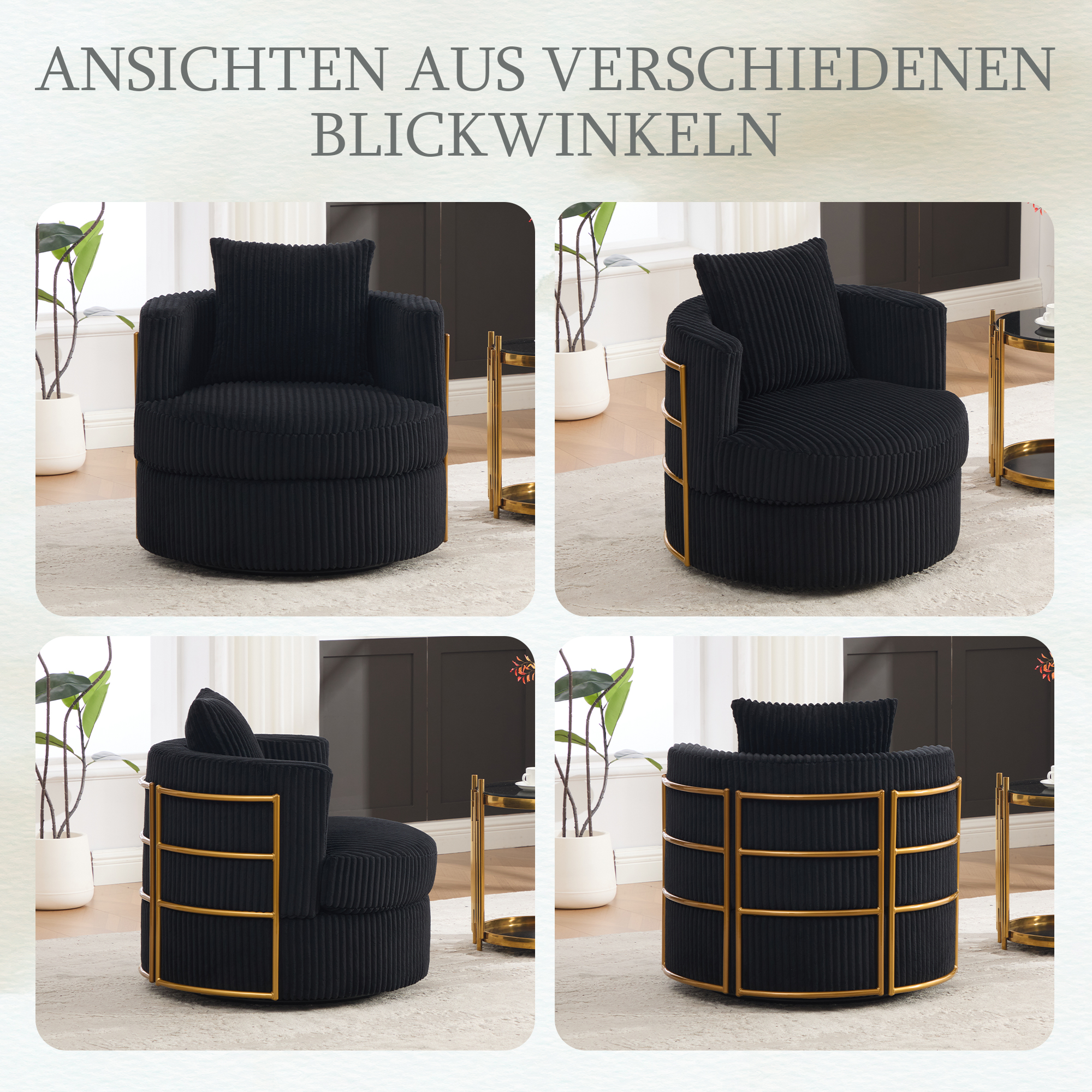 Détail du fauteuil d'appoint