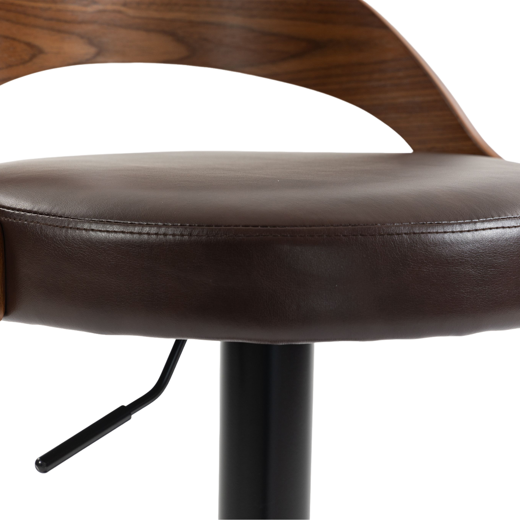 Lot de 2 tabourets de bar pivotants 360° avec doss - image 27