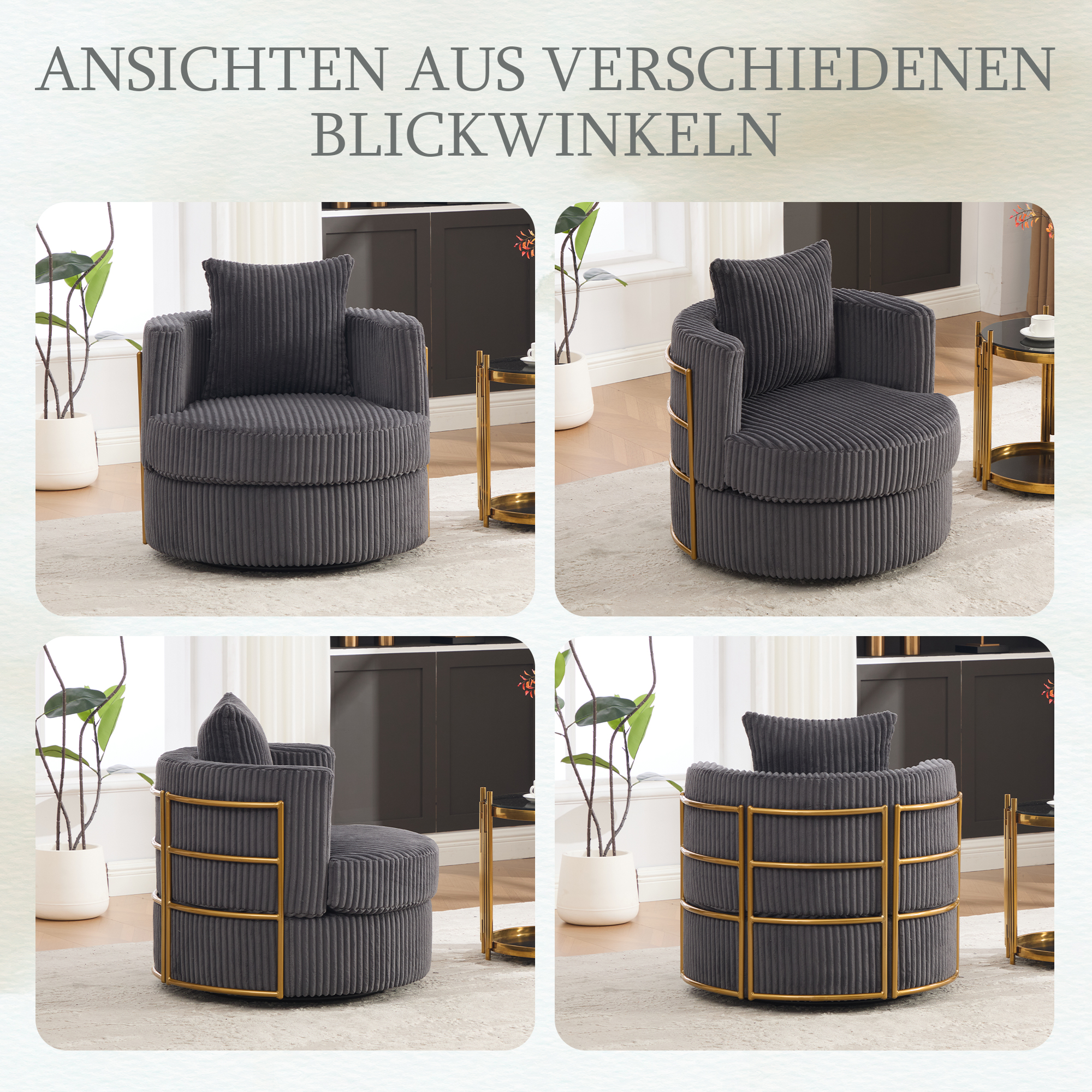Détail du fauteuil d'appoint