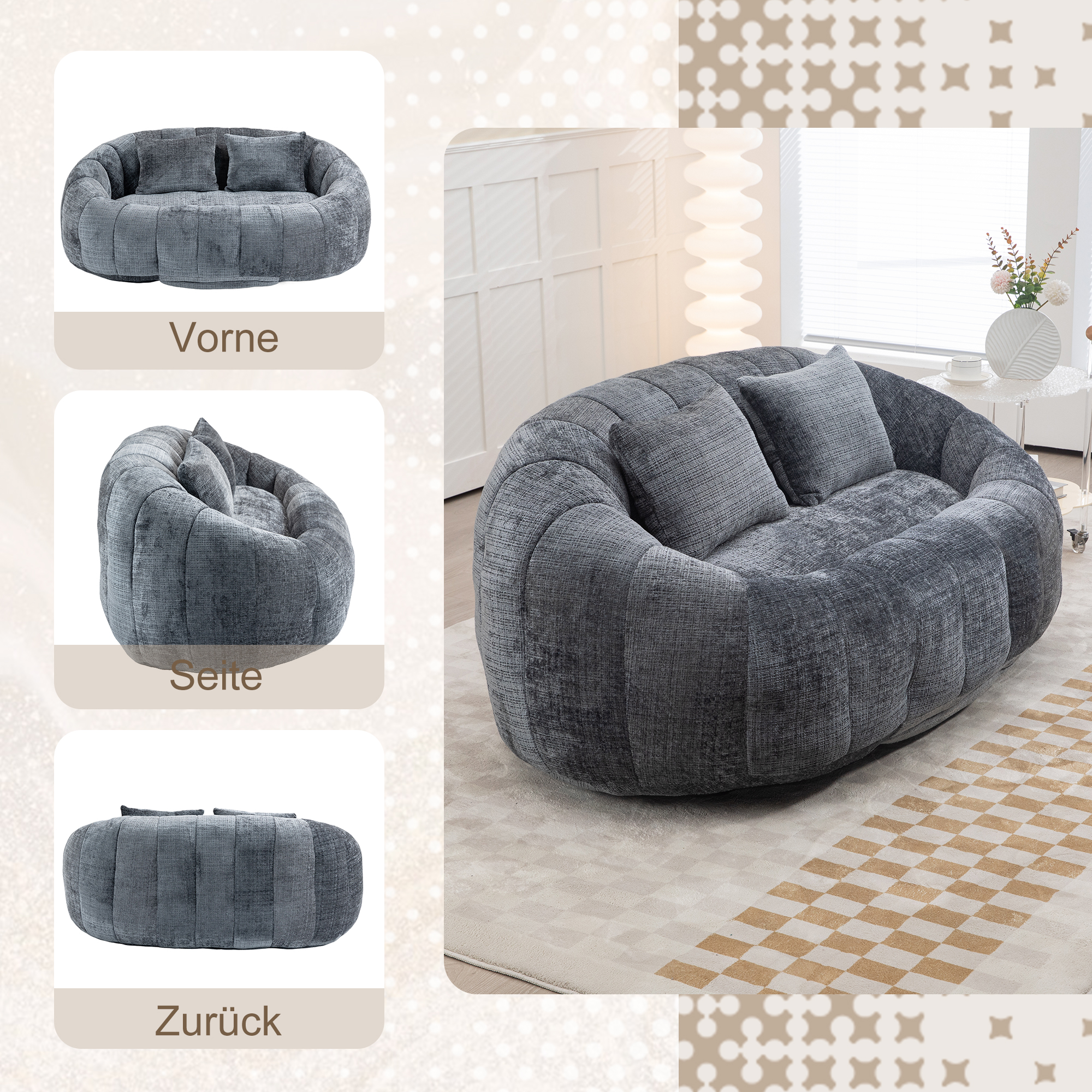 Détail du fauteuil lounge