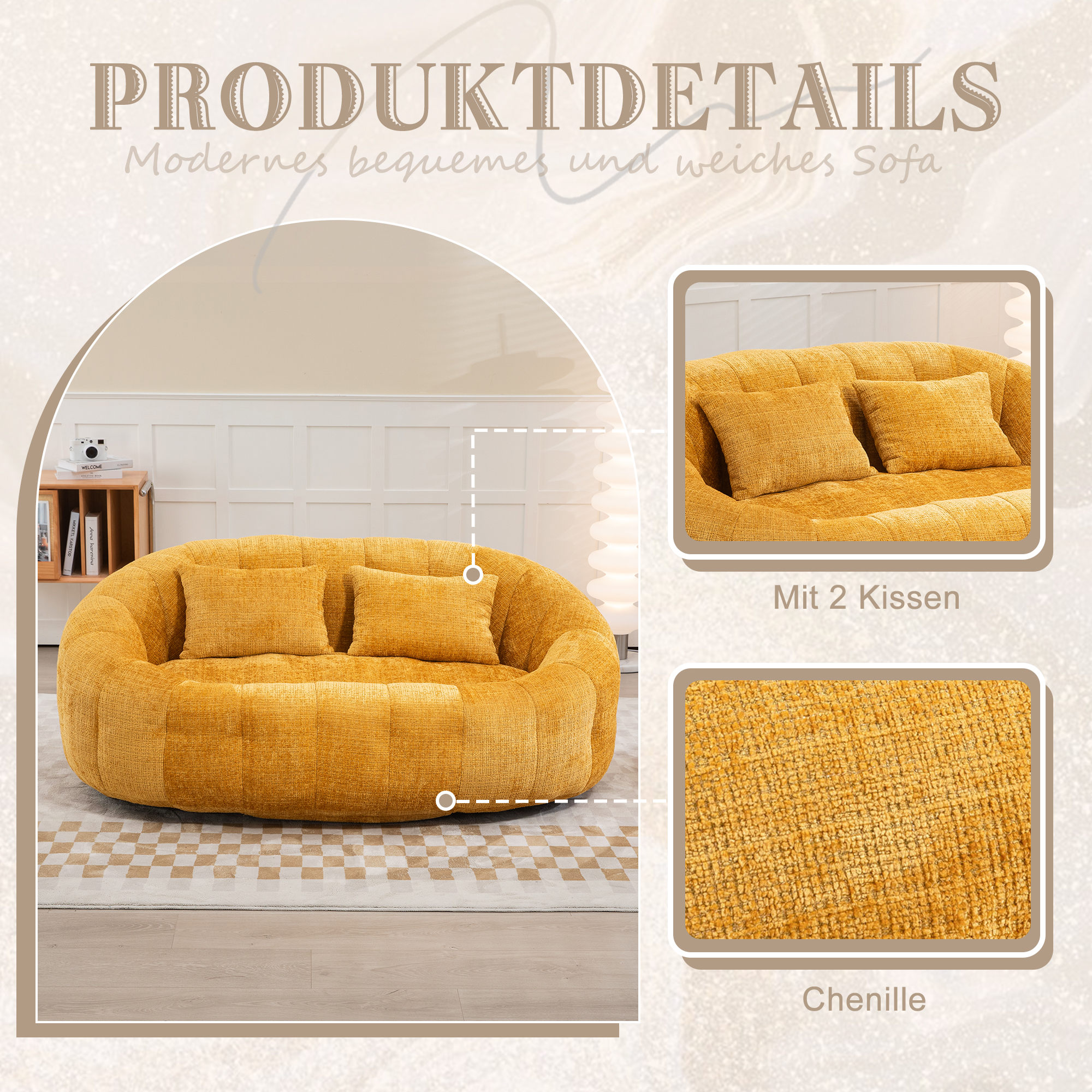 Bean Bag Sofa Lazy Sofa Durable Comfort Lounger Hi