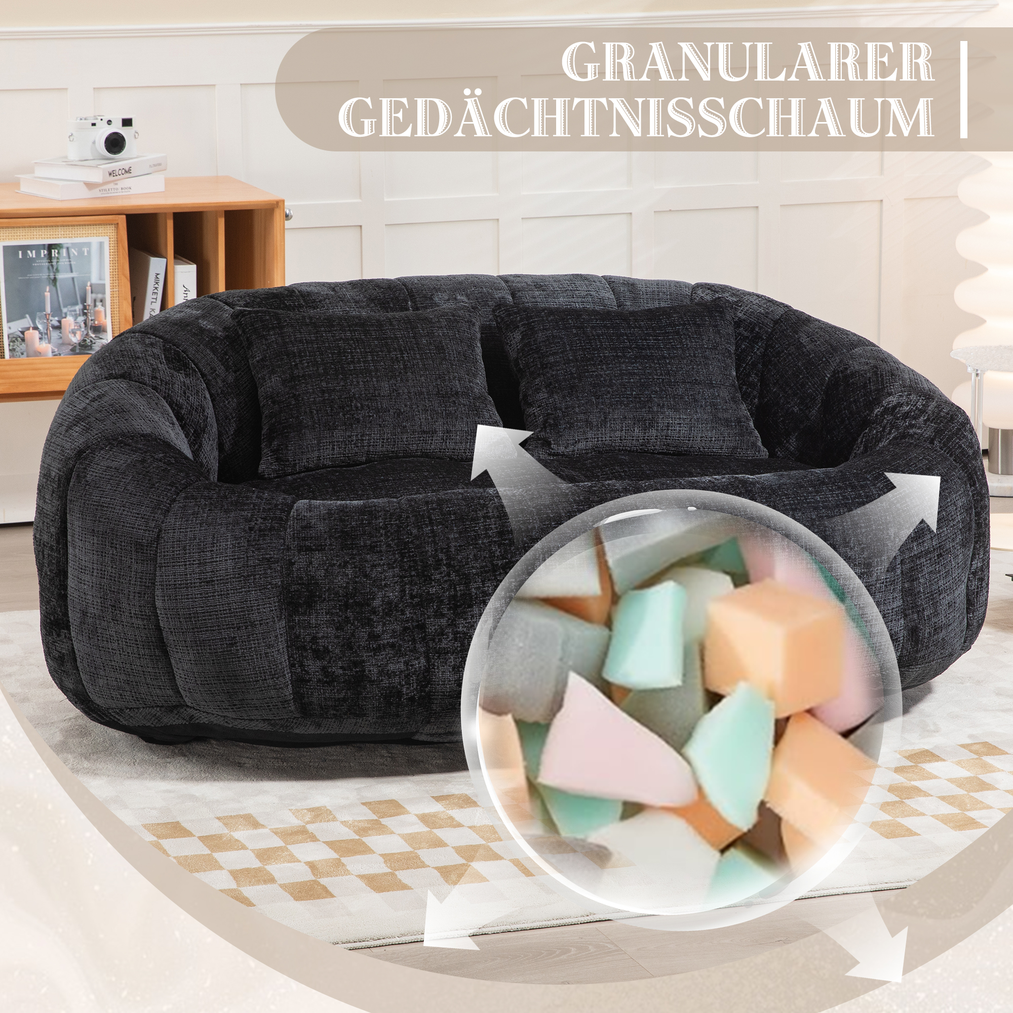 Bean Bag Sofa Lazy Sofa Durable Comfort Lounger Hi